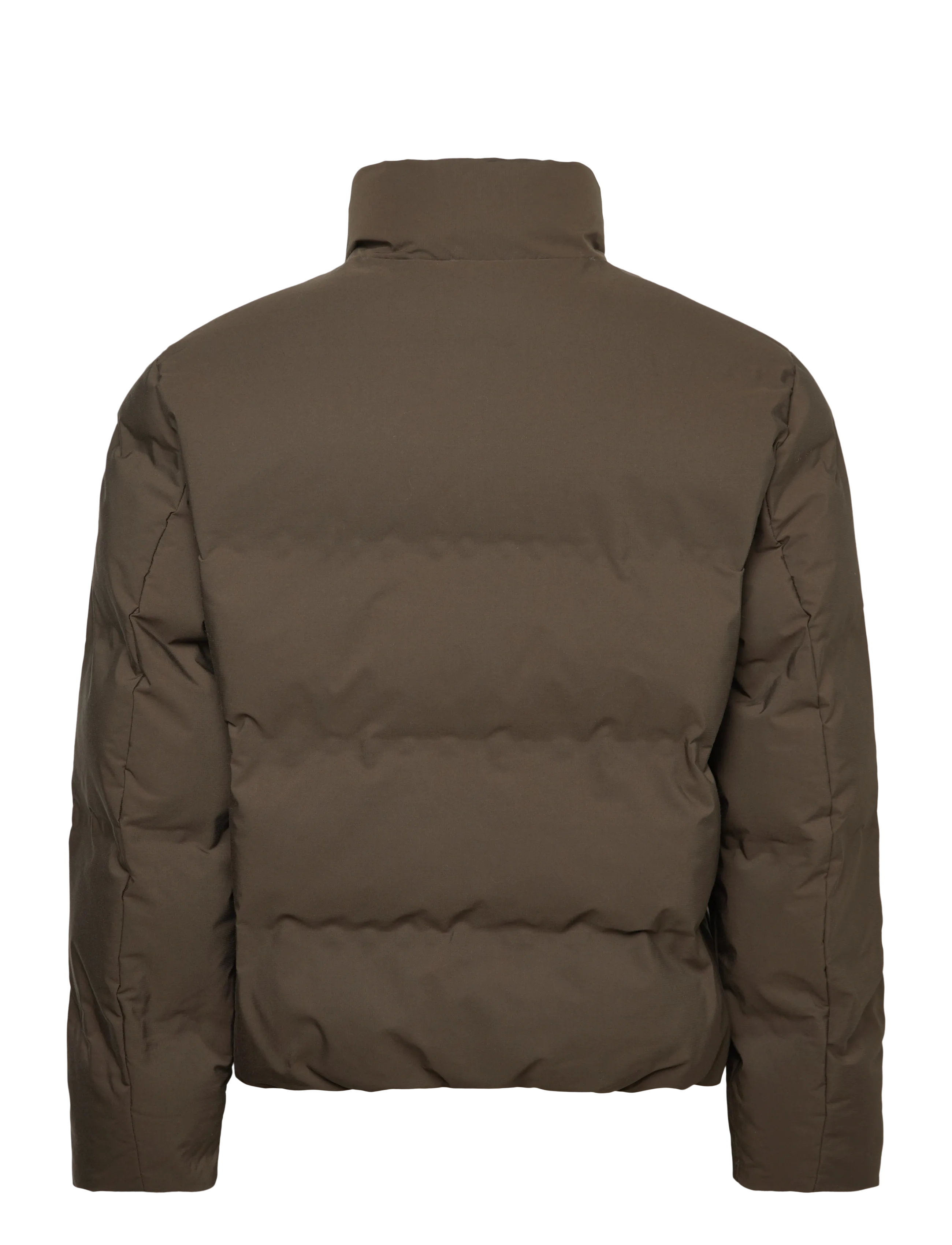 Lindbergh - Cropped seamless puffer jacket - donsjassen - dk army - 1