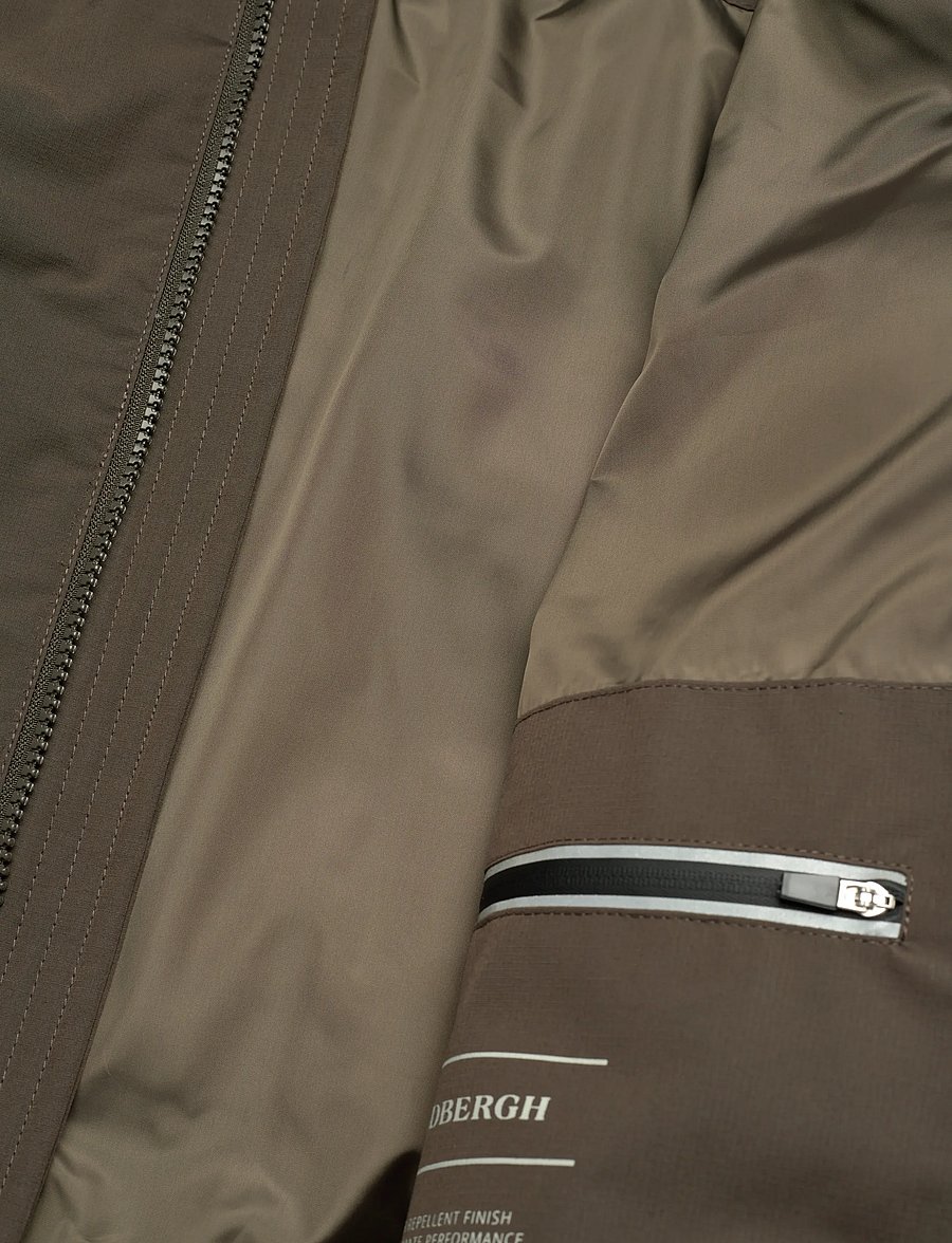 Lindbergh - Cropped seamless puffer jacket - donsjassen - dk army - 4