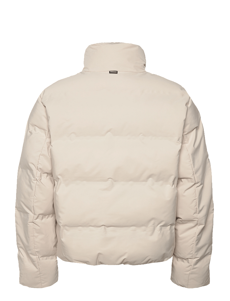 Lindbergh - Cropped seamless puffer jacket - winterjacken - off white - 2
