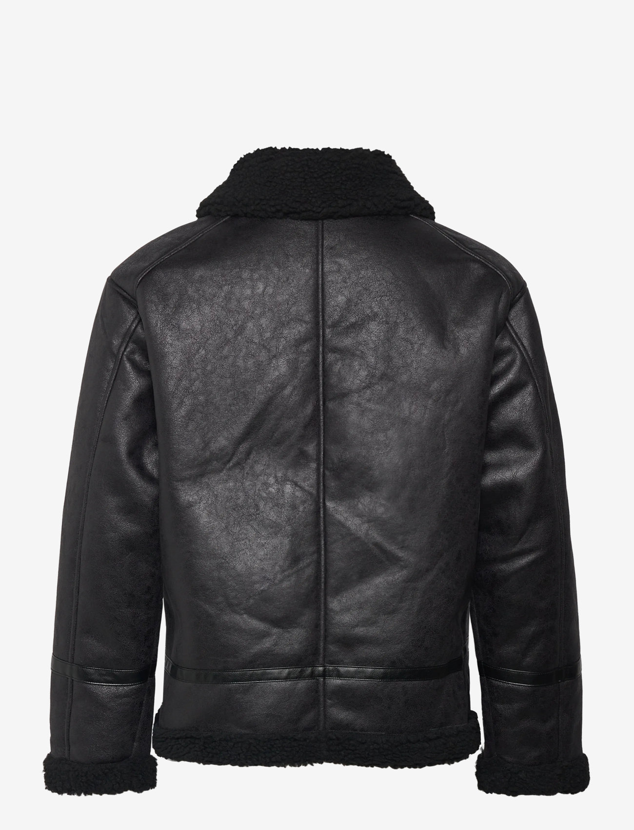 Lindbergh - Faux shearling jacket - outerwear - black - 1