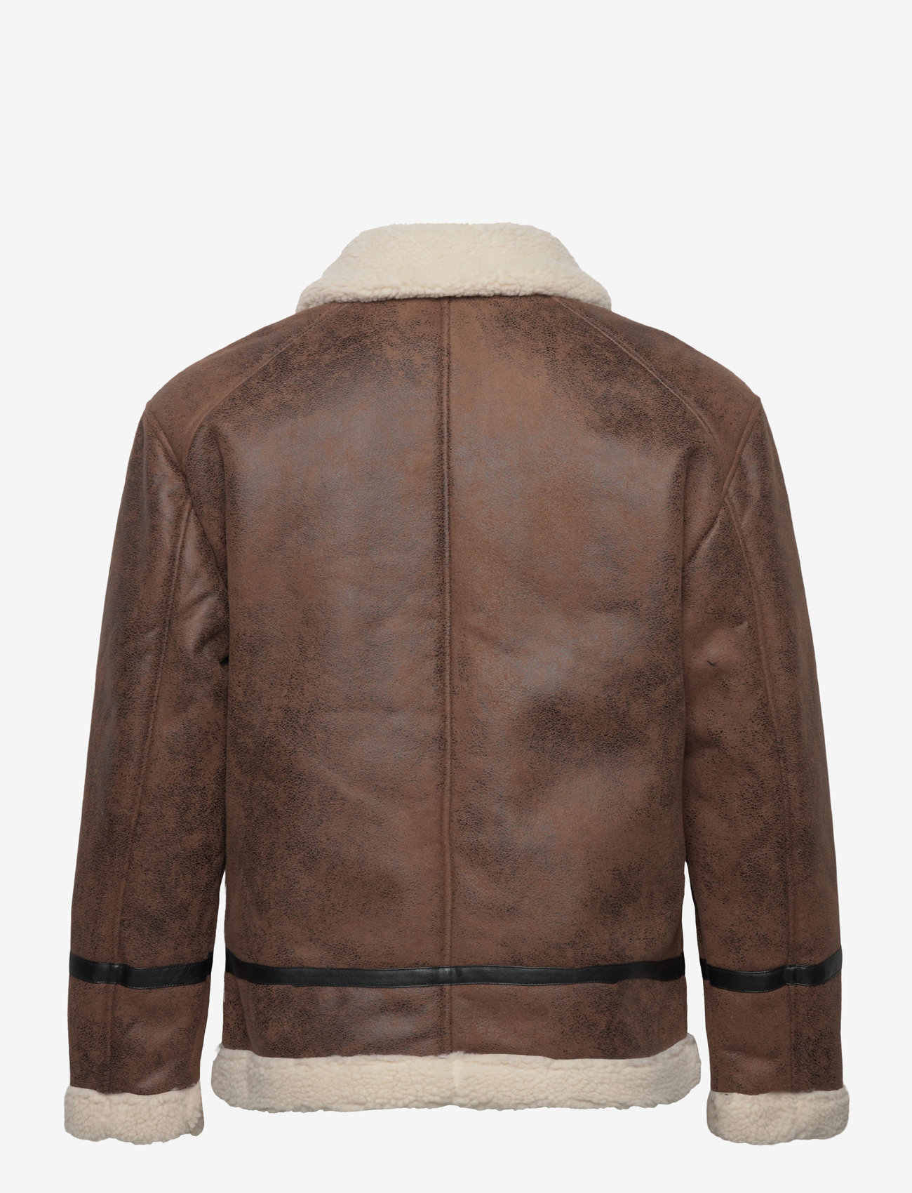 Lindbergh - Faux shearling jacket - herbstjacken - brown - 1