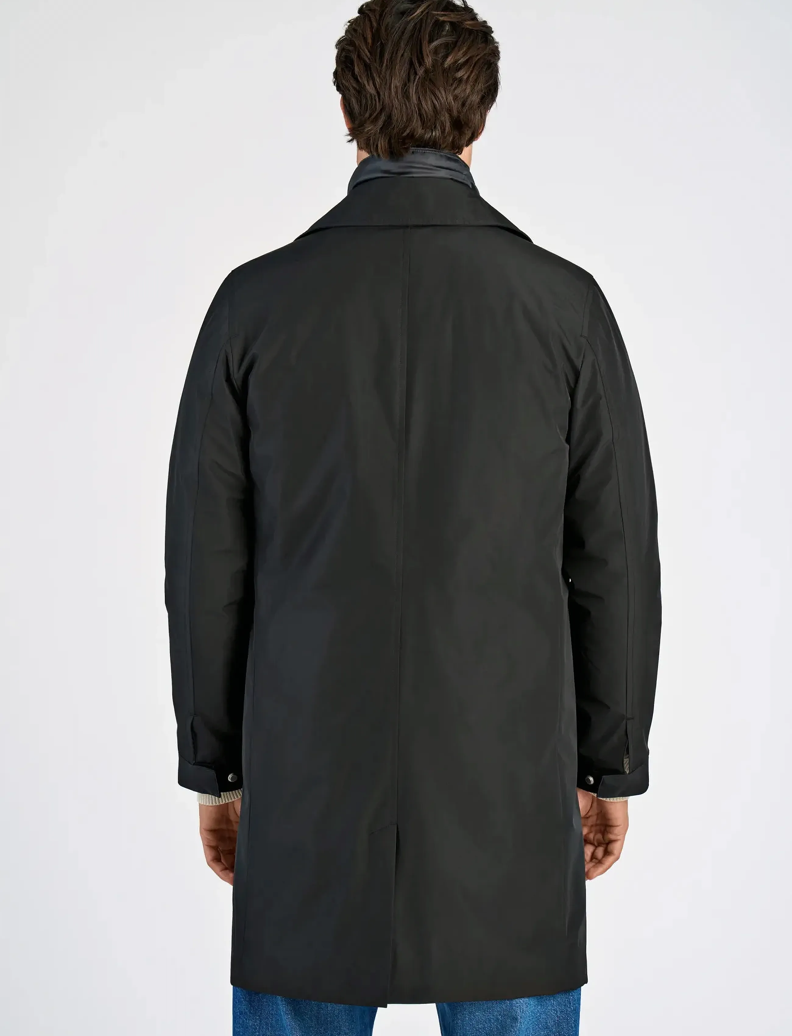 Lindbergh - Mac coat with detachable collar - lette frakker - black - 4