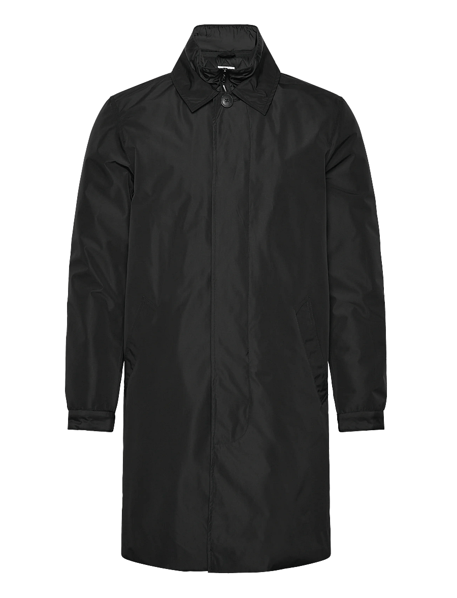 Lindbergh - Mac coat with detachable collar - lette frakker - black - 1