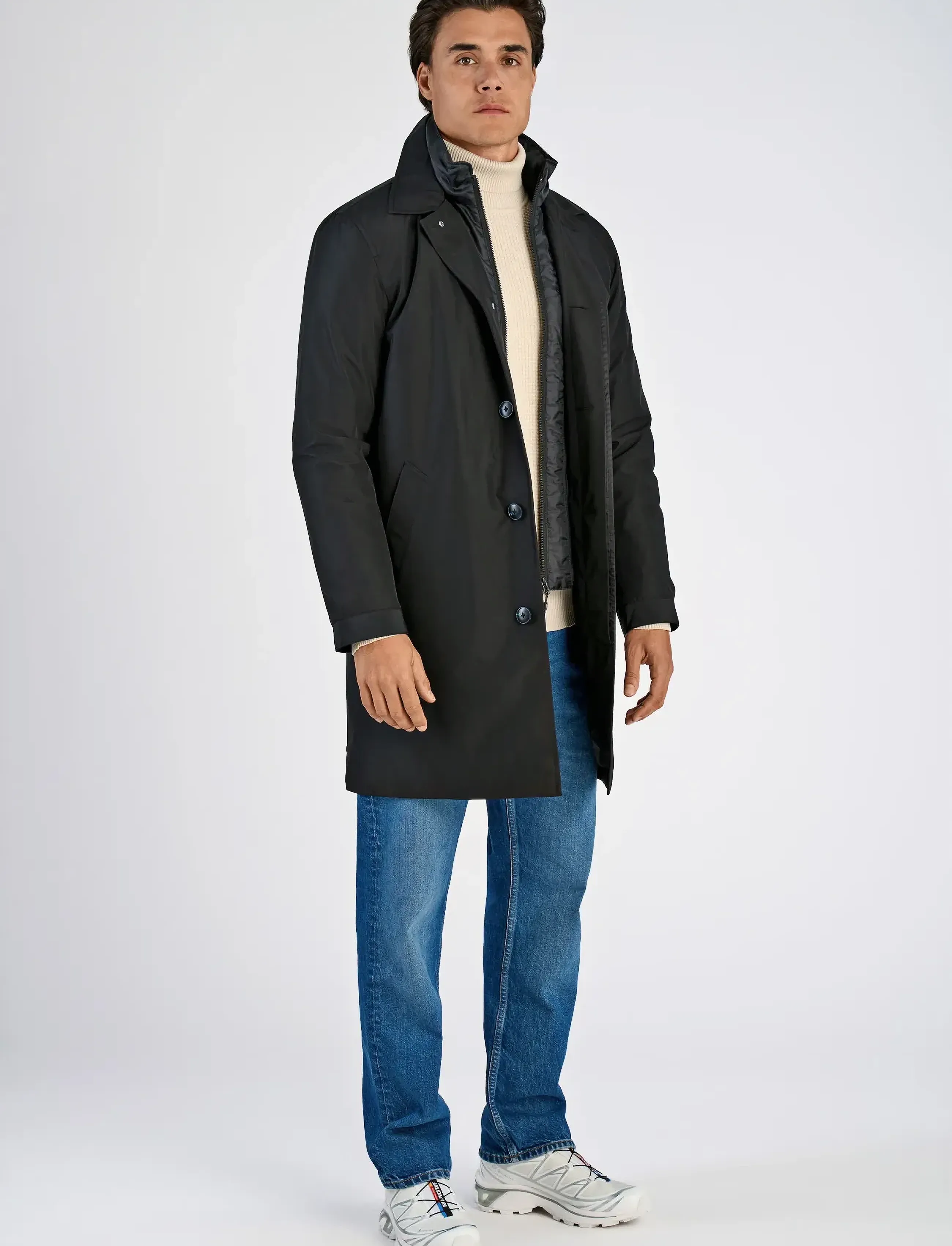 Mac Coat With Detachable Collar