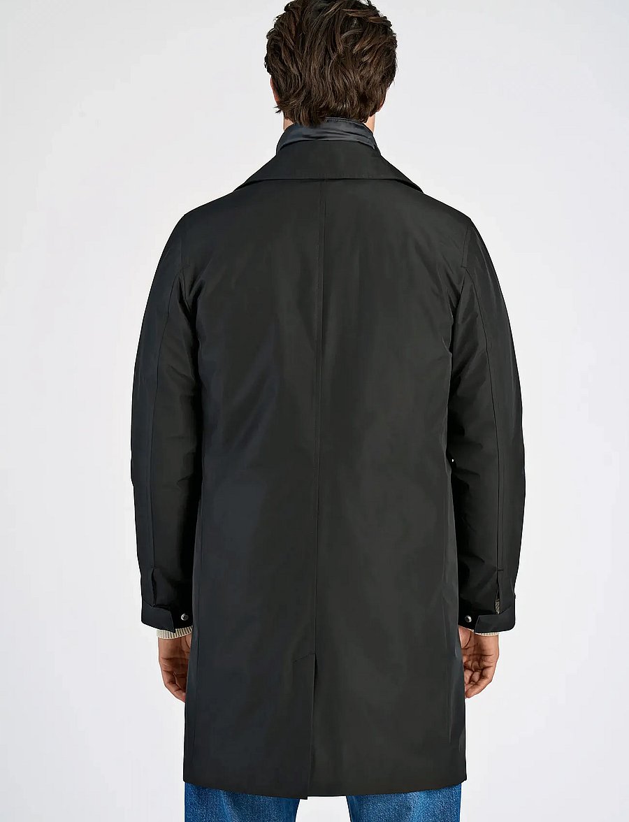 Lindbergh - Mac coat with detachable collar - lette frakker - black - 4