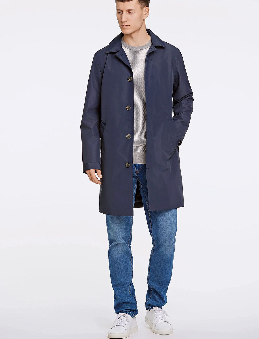 Lindbergh - Mac coat with detachable collar - lette frakker - navy - 4