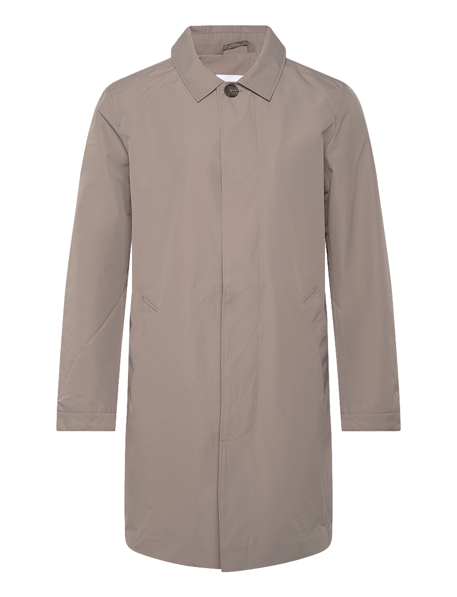 Lindbergh - Mac coat with detachable collar - Õhukesed mantlid - stone - 1