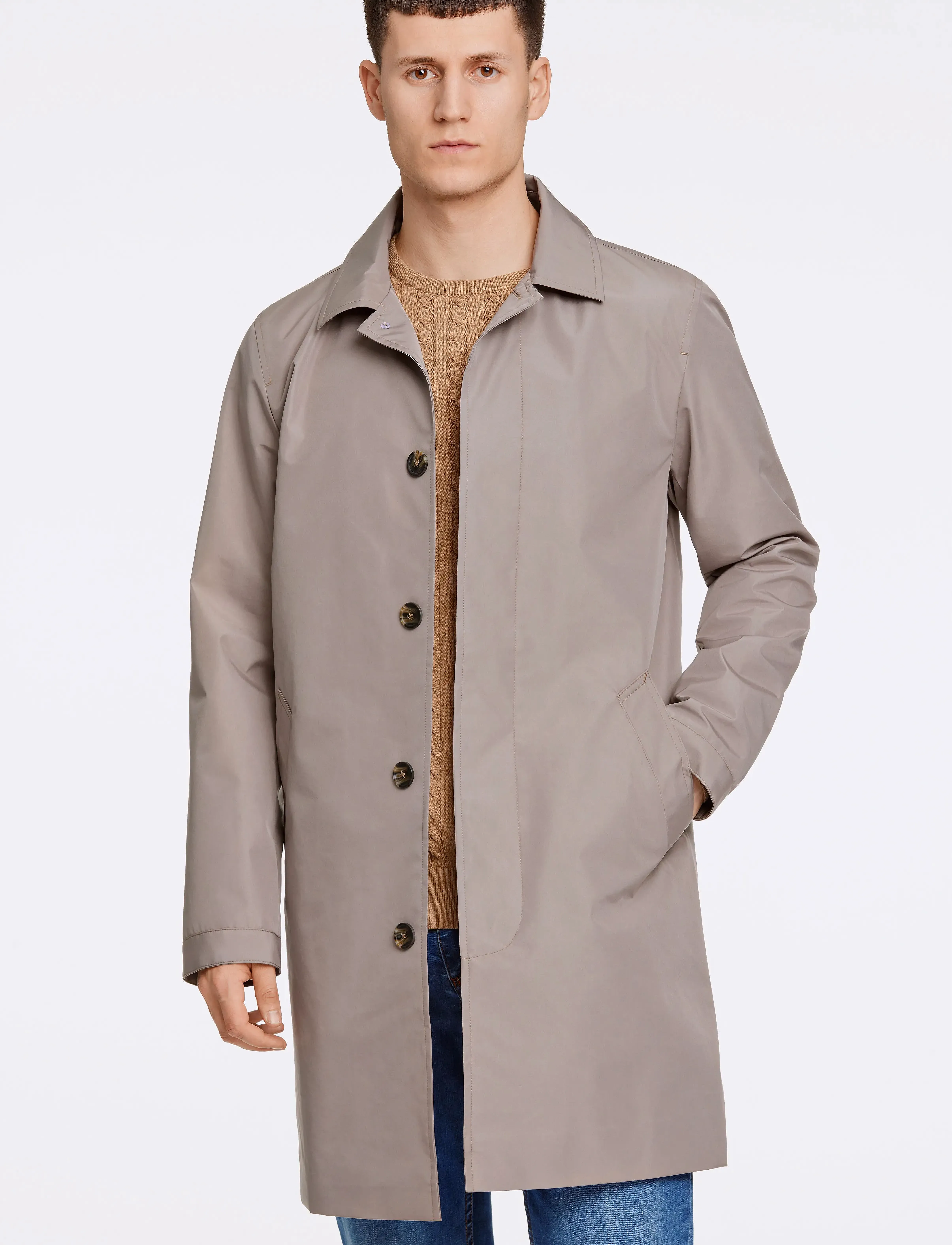 Lindbergh Mac Coat, 3XL, Coats, Grau - Light Männerswear