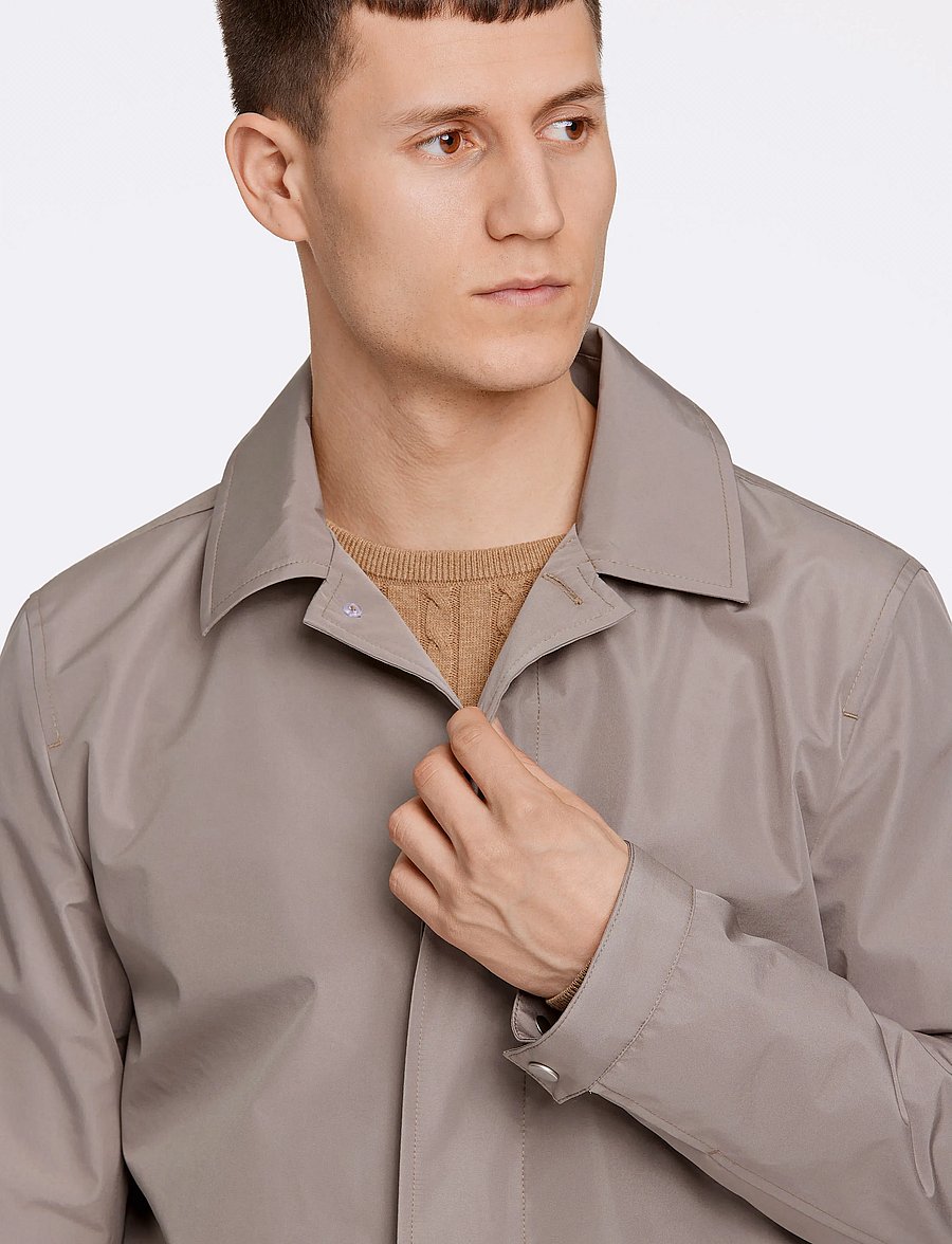 Lindbergh - Mac coat with detachable collar - Õhukesed mantlid - stone - 5