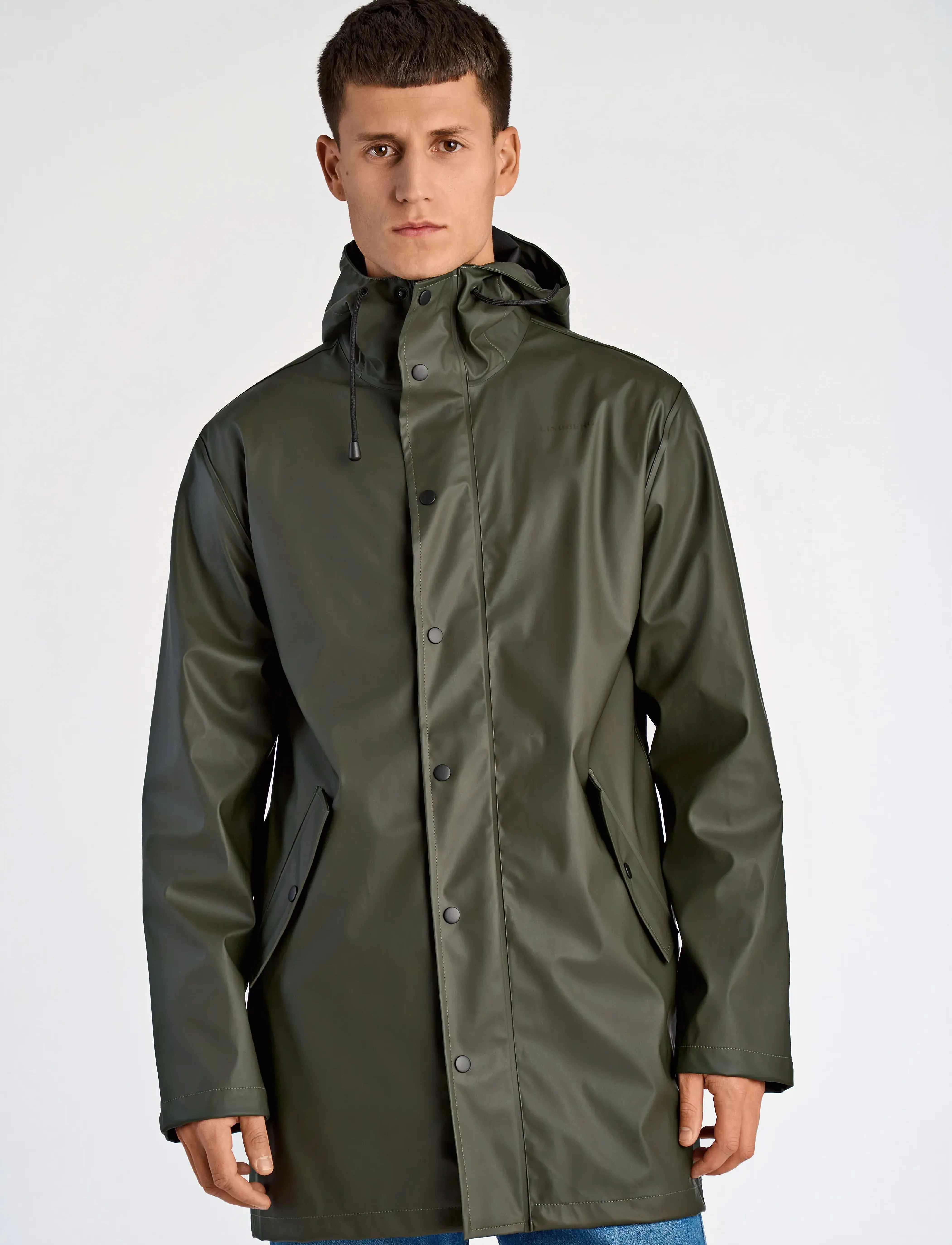 Lindbergh Raincoat, S, Khaki green, Regntøj > Regnfrakker, Herre