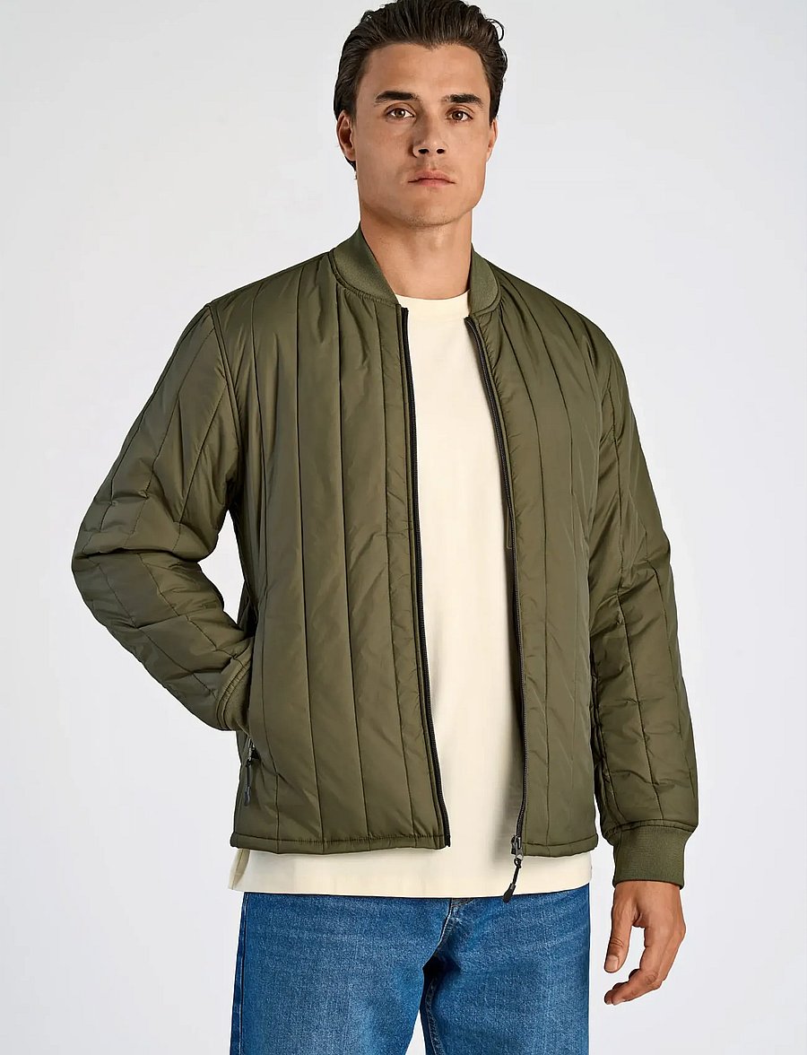 Lindbergh - Quilted jacket - höstjackor - army - 3