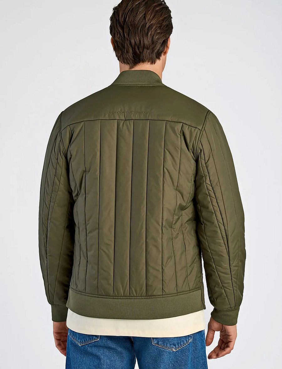 Lindbergh - Quilted jacket - höstjackor - army - 4