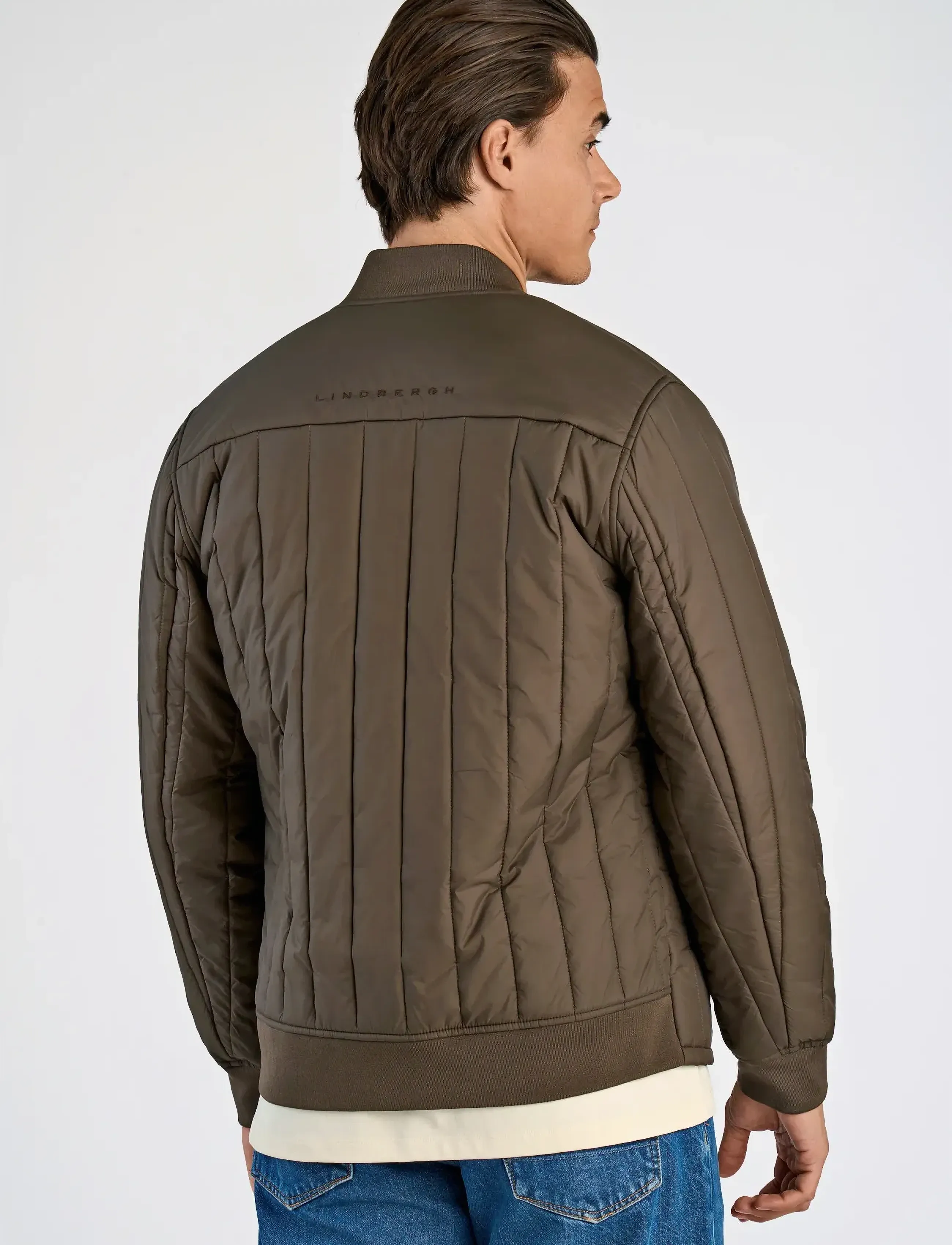 Lindbergh - Quilted jacket - frühlingsjacken - dk brown - 4