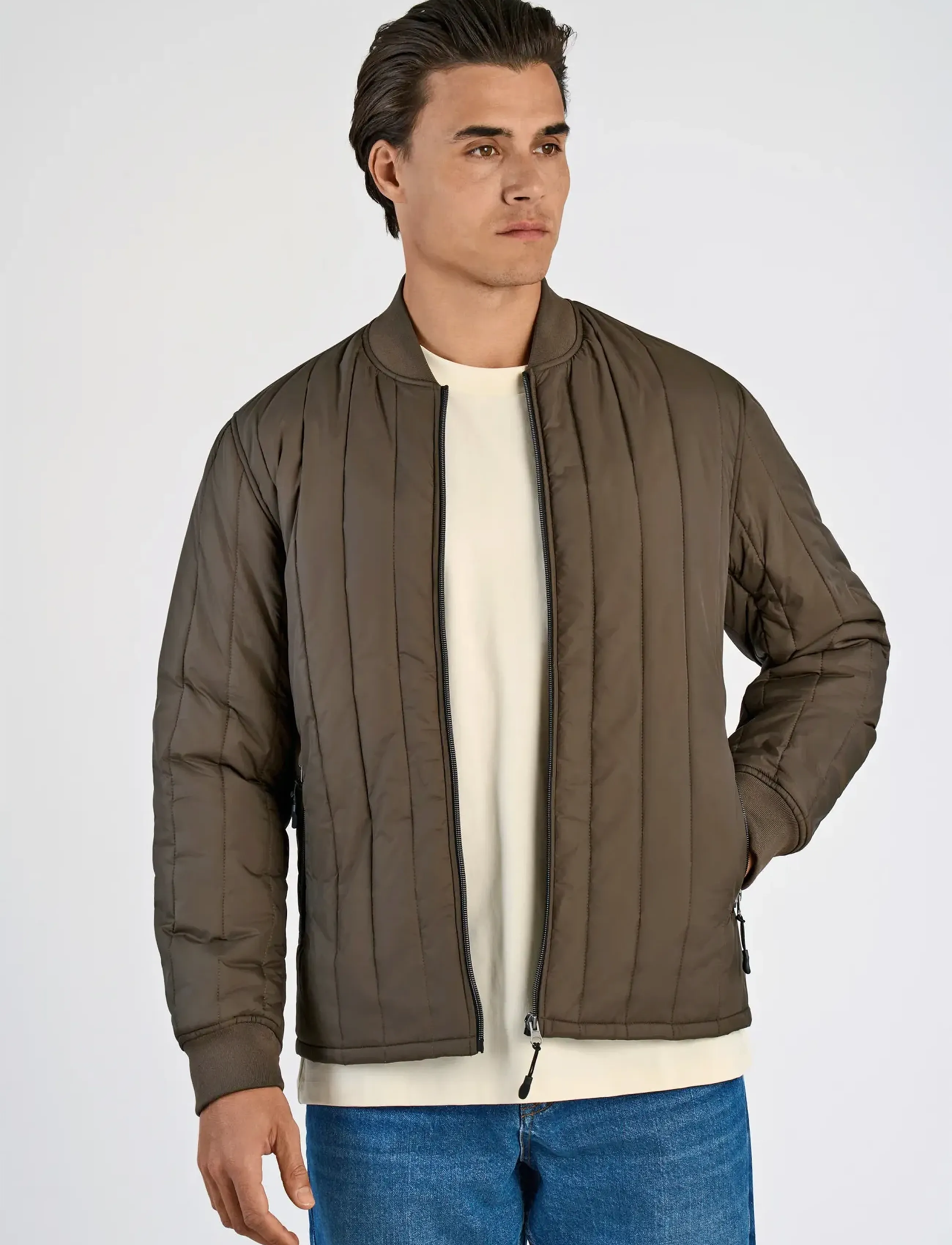 Lindbergh - Quilted jacket - frühlingsjacken - dk brown - 5