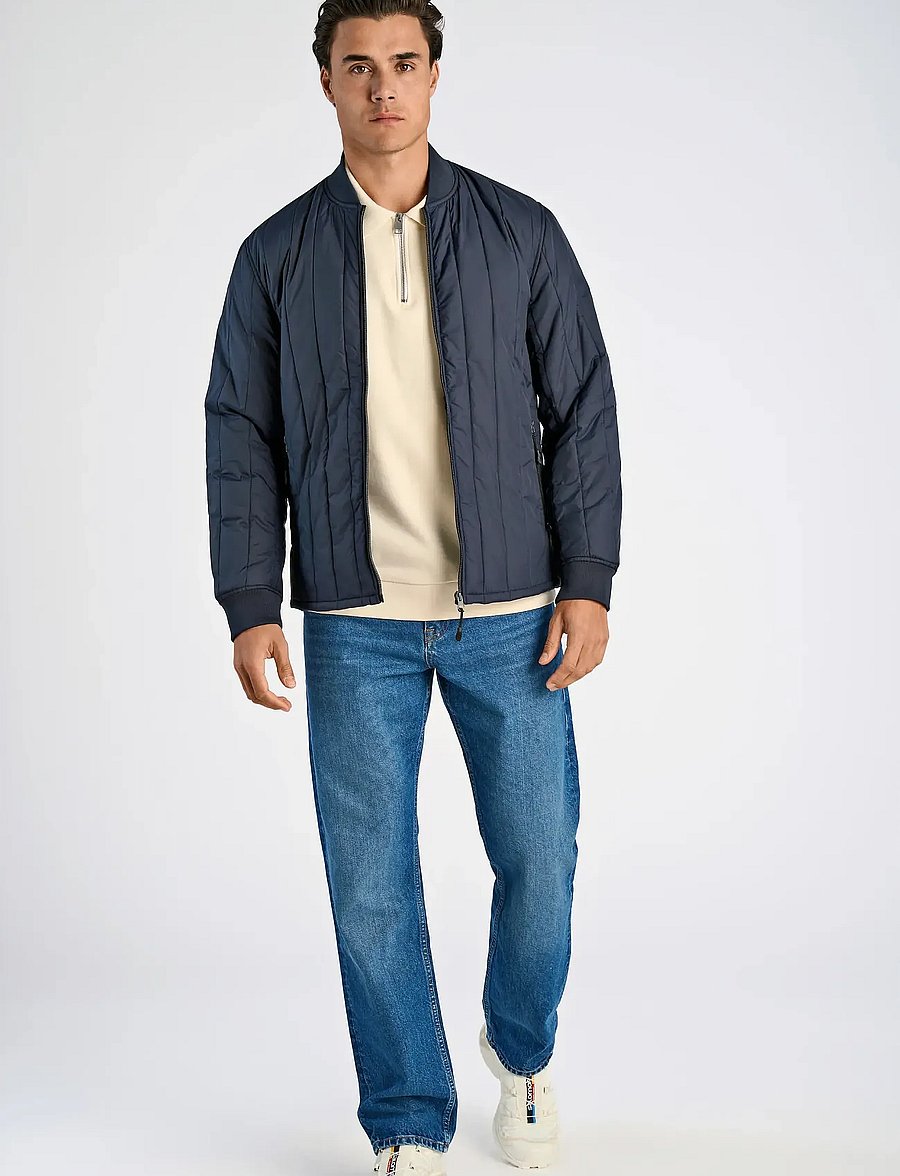 Lindbergh - Quilted jacket - höstjackor - navy - 0