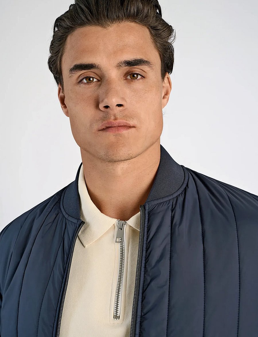 Lindbergh - Quilted jacket - höstjackor - navy - 3