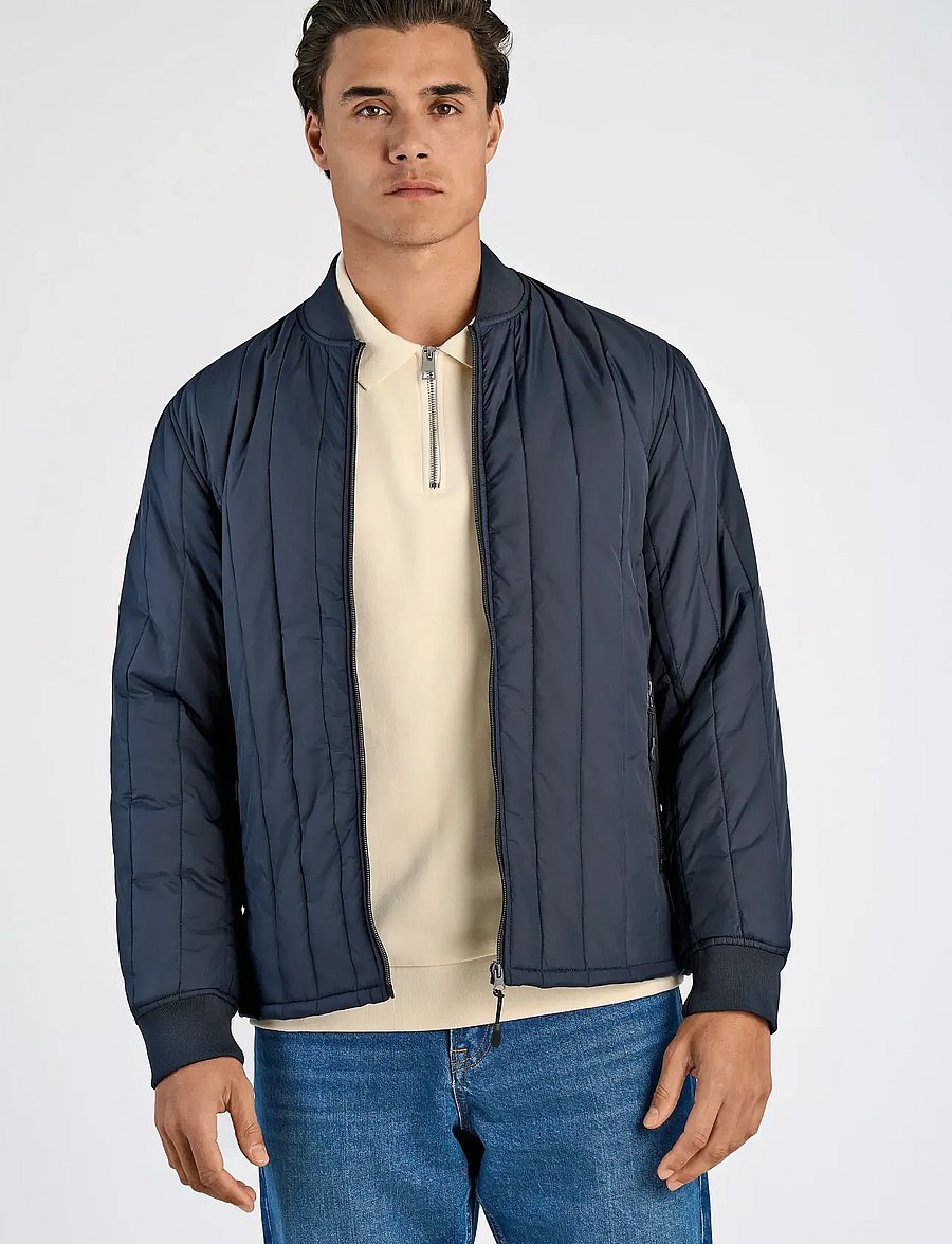 Lindbergh - Quilted jacket - höstjackor - navy - 5