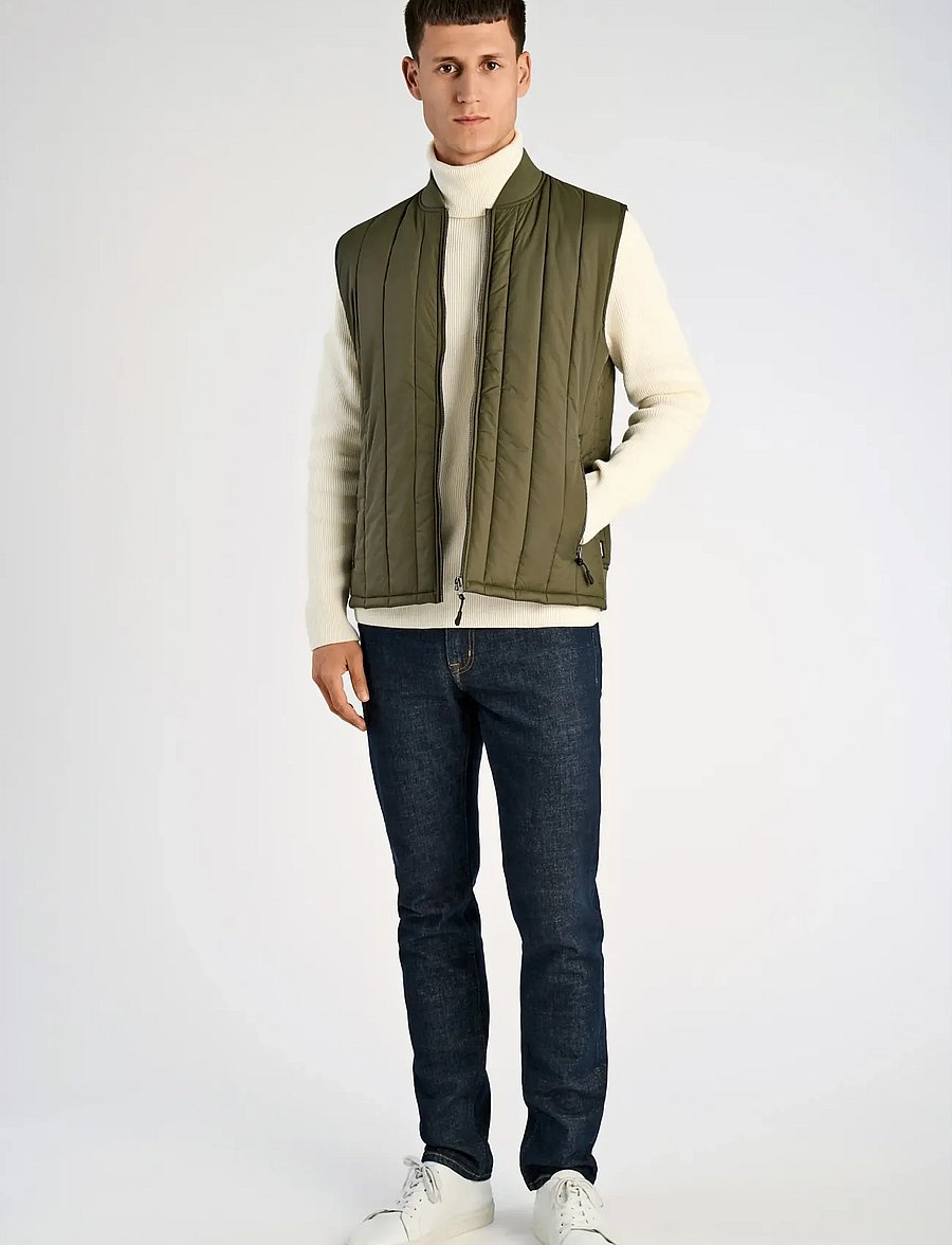 Lindbergh - Quilted waistcoat - vestid - army - 0