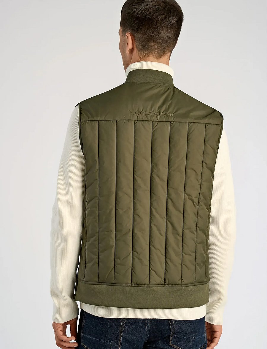 Lindbergh - Quilted waistcoat - vestid - army - 4