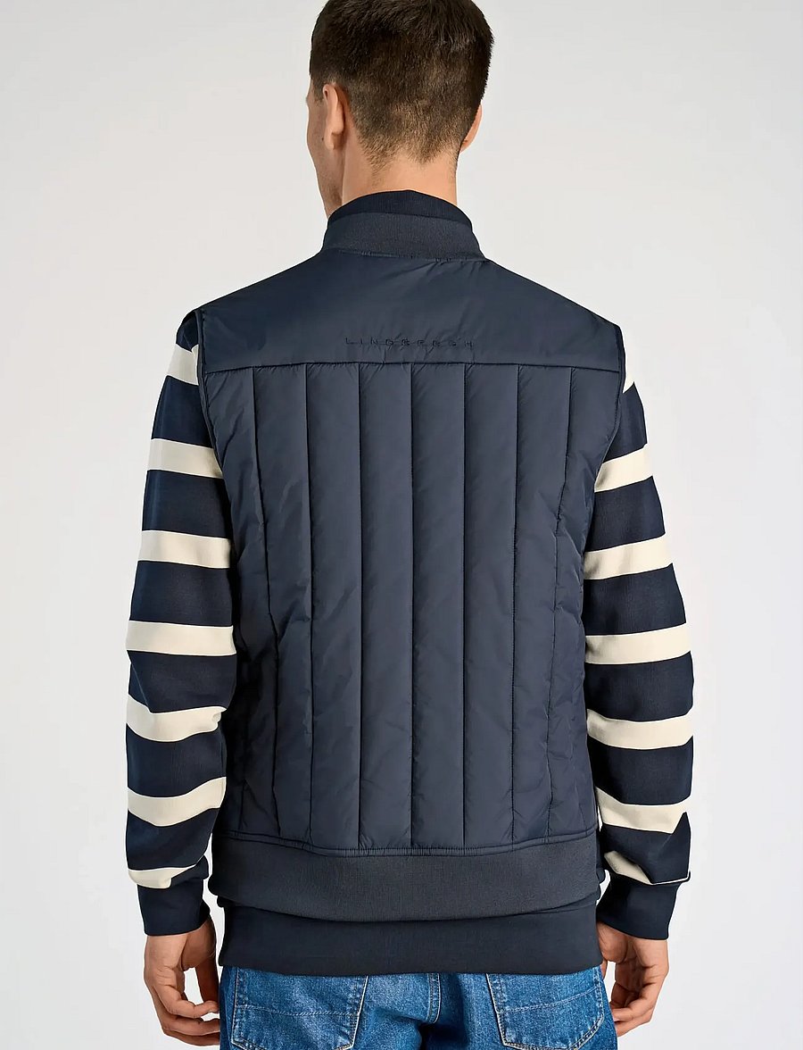 Lindbergh - Quilted waistcoat - westen - navy - 4