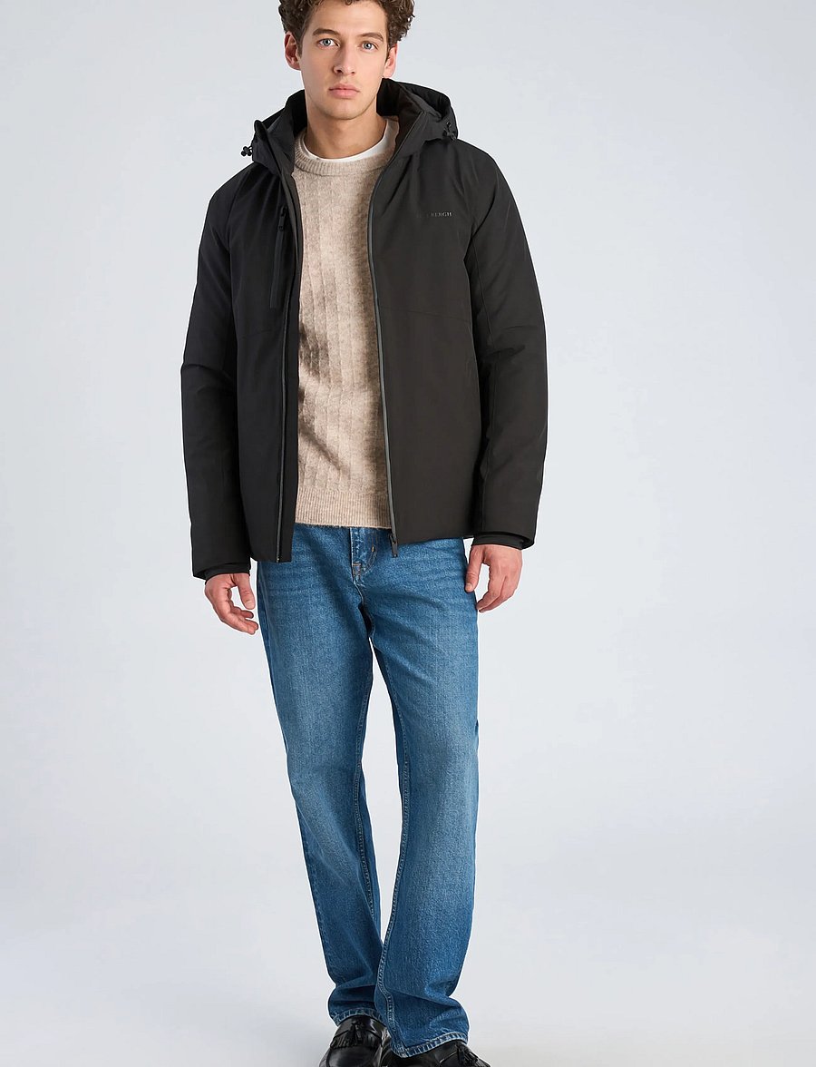 Lindbergh - Short parka jacket - parkas - black - 0