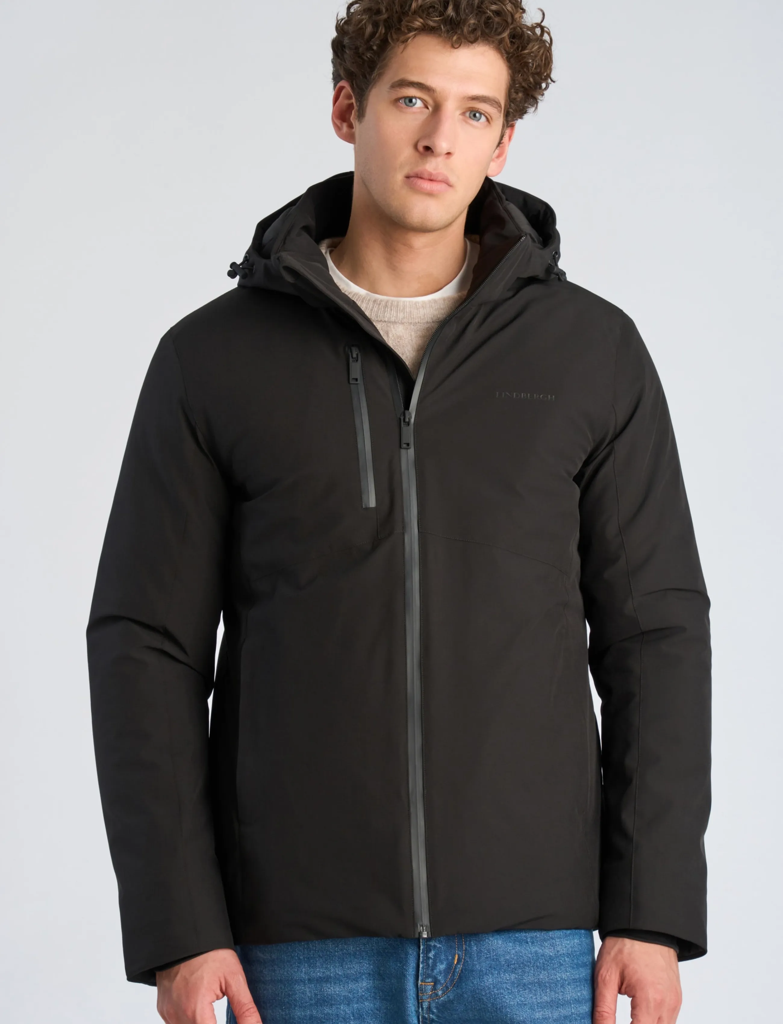Lindbergh - Short parka jacket - parkas - black - 3
