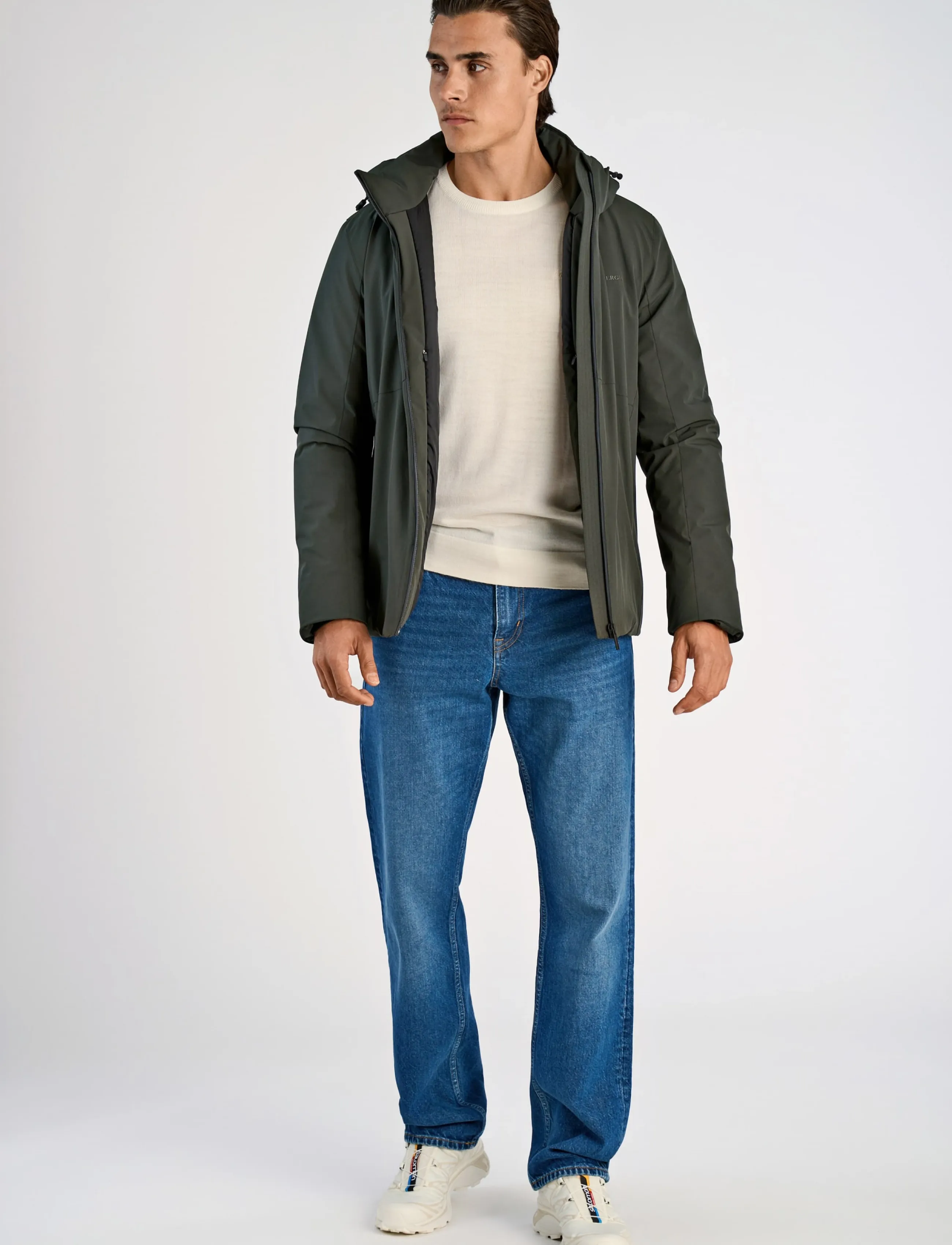 Lindbergh Short parka jacket - Jackets - DEEP ARMY / khaki/green