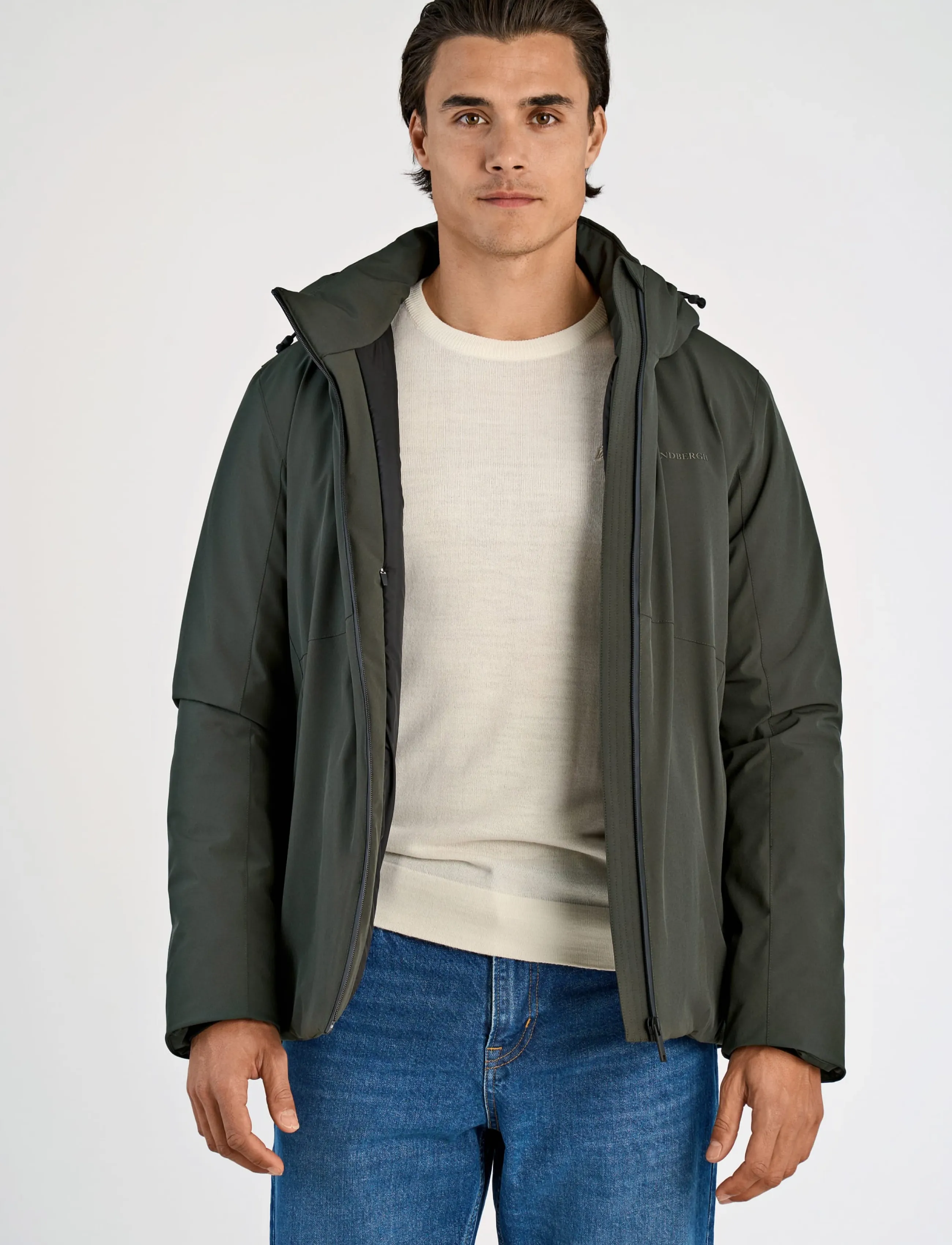 Lindbergh - Short parka jacket - parkas - deep army - 3