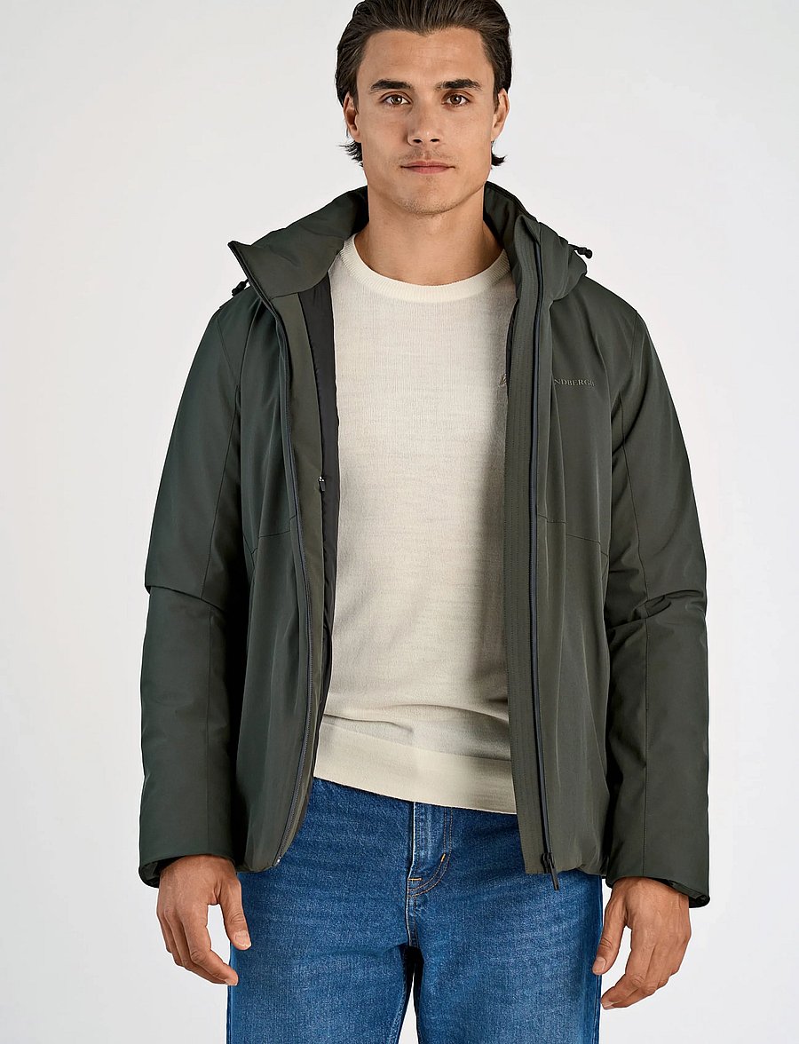 Lindbergh - Short parka jacket - parkas - deep army - 3