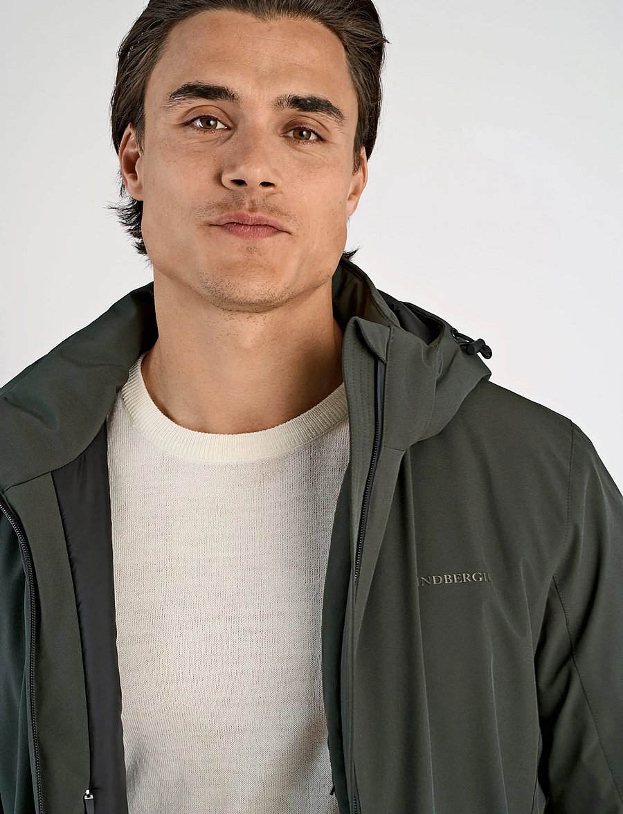 Lindbergh - Short parka jacket - parkas - deep army - 5