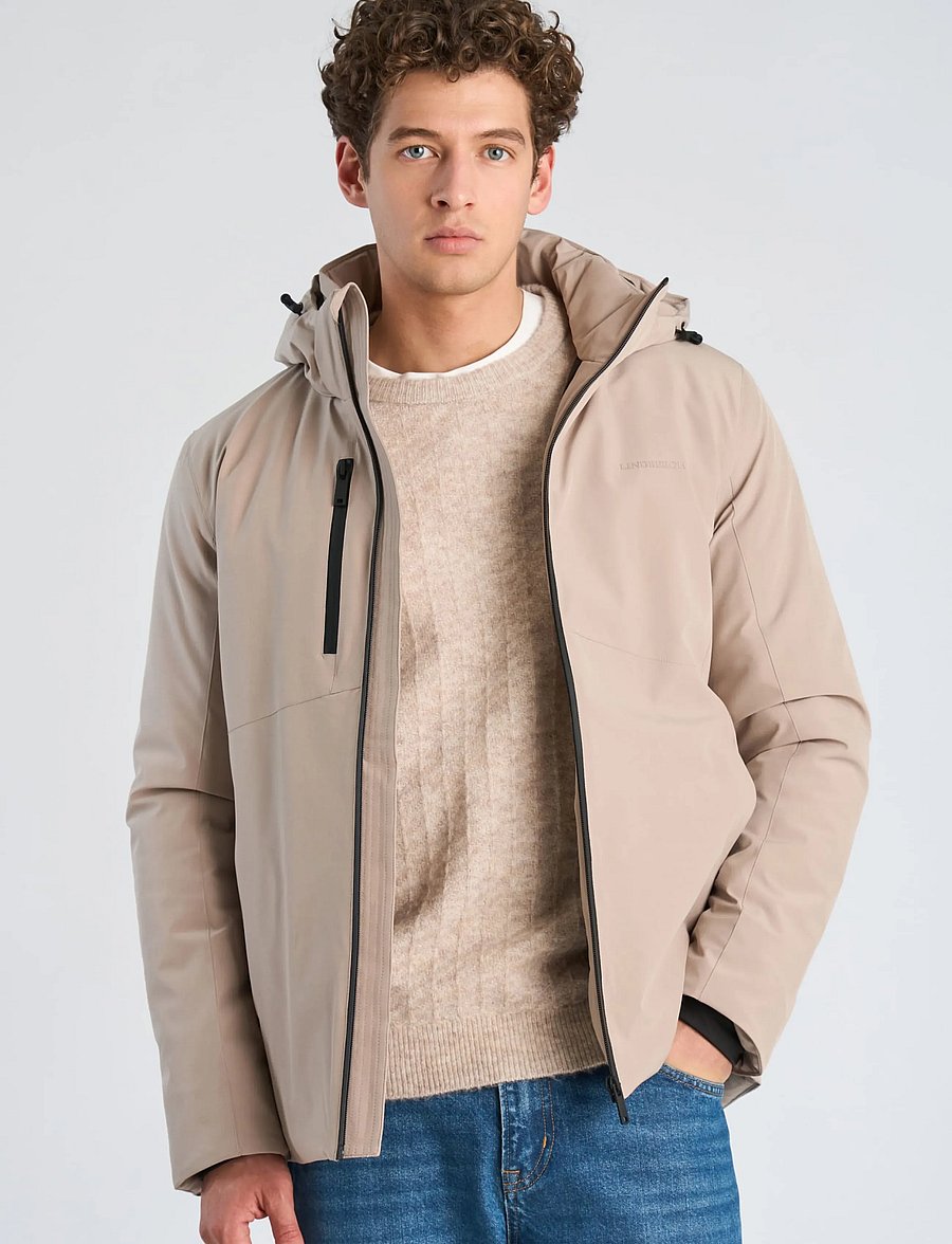 Lindbergh - Short parka jacket - parkas - stone - 3