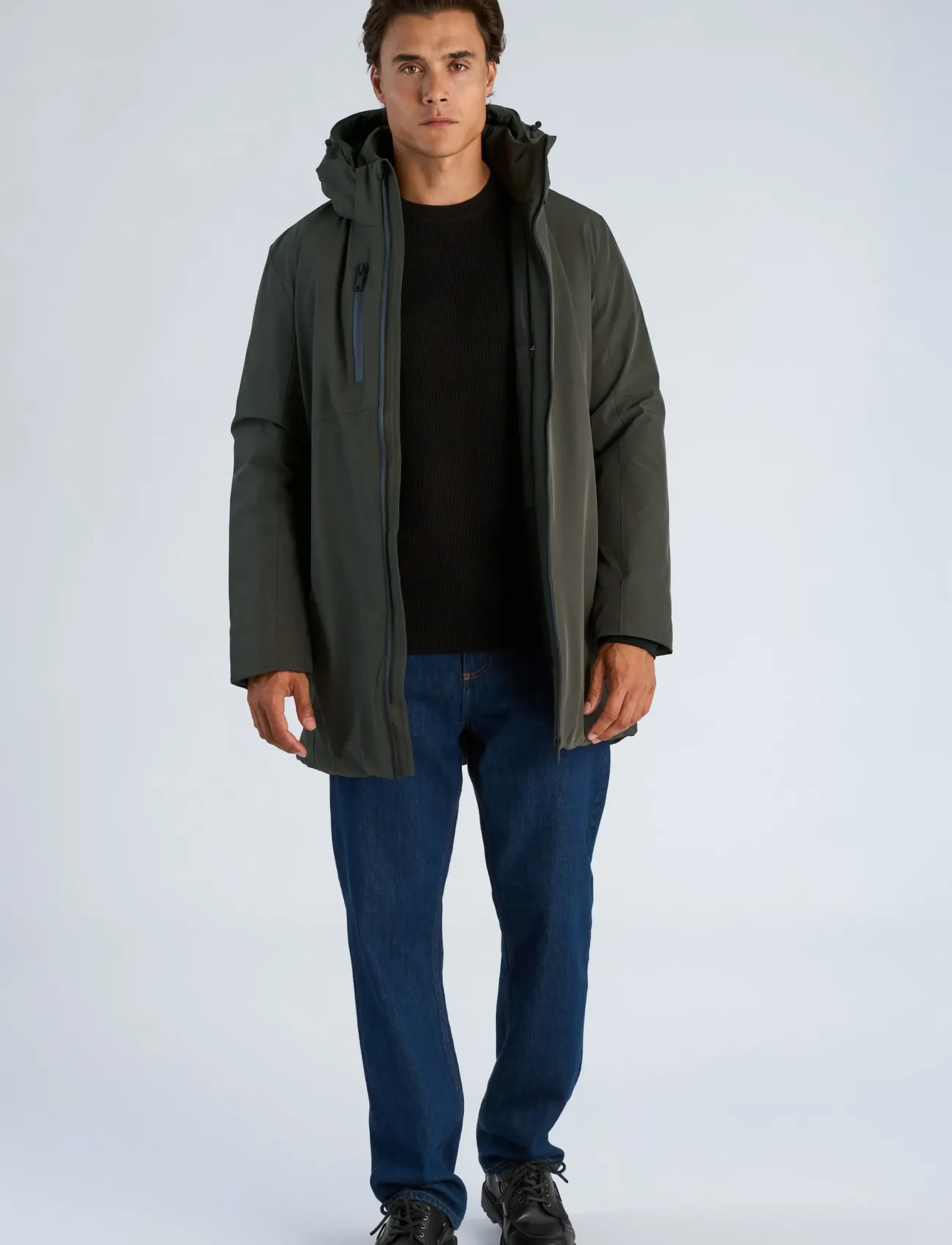 Lindbergh Parka jacket - Lindbergh - DEEP ARMY / khaki/green
