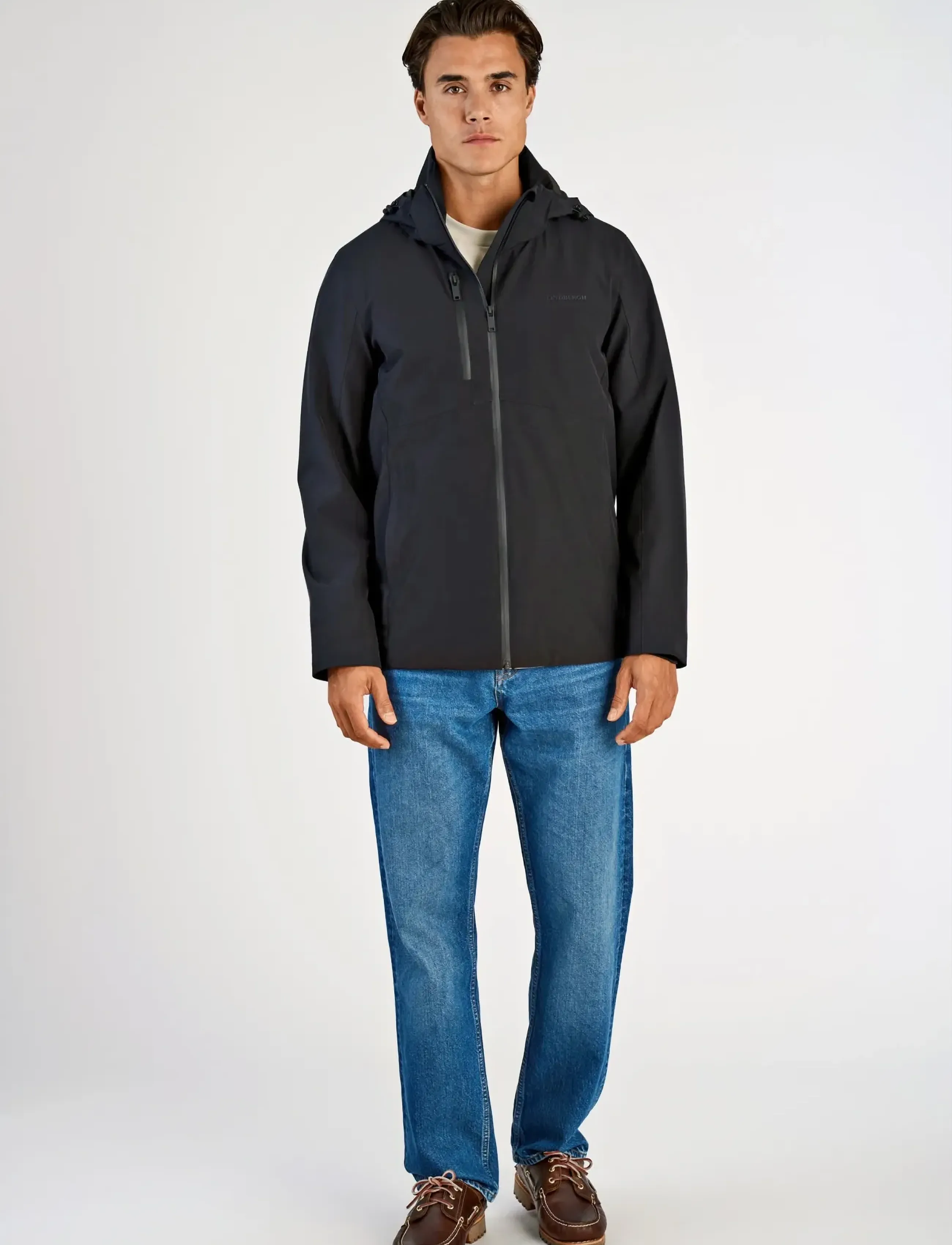 Lindbergh Short parka jacket - Ytterkläder - NAVY / black