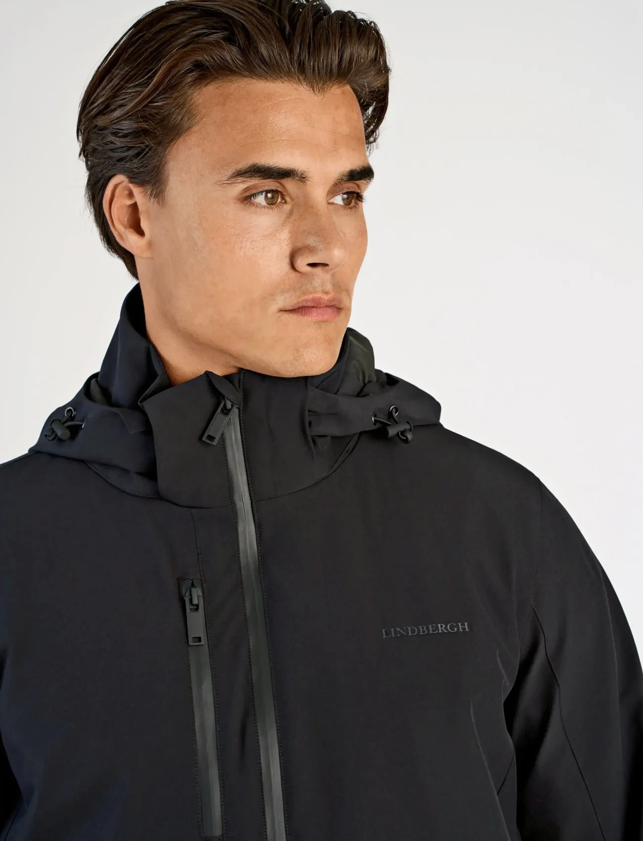 Lindbergh - Short parka jacket - välijoped - navy - 5