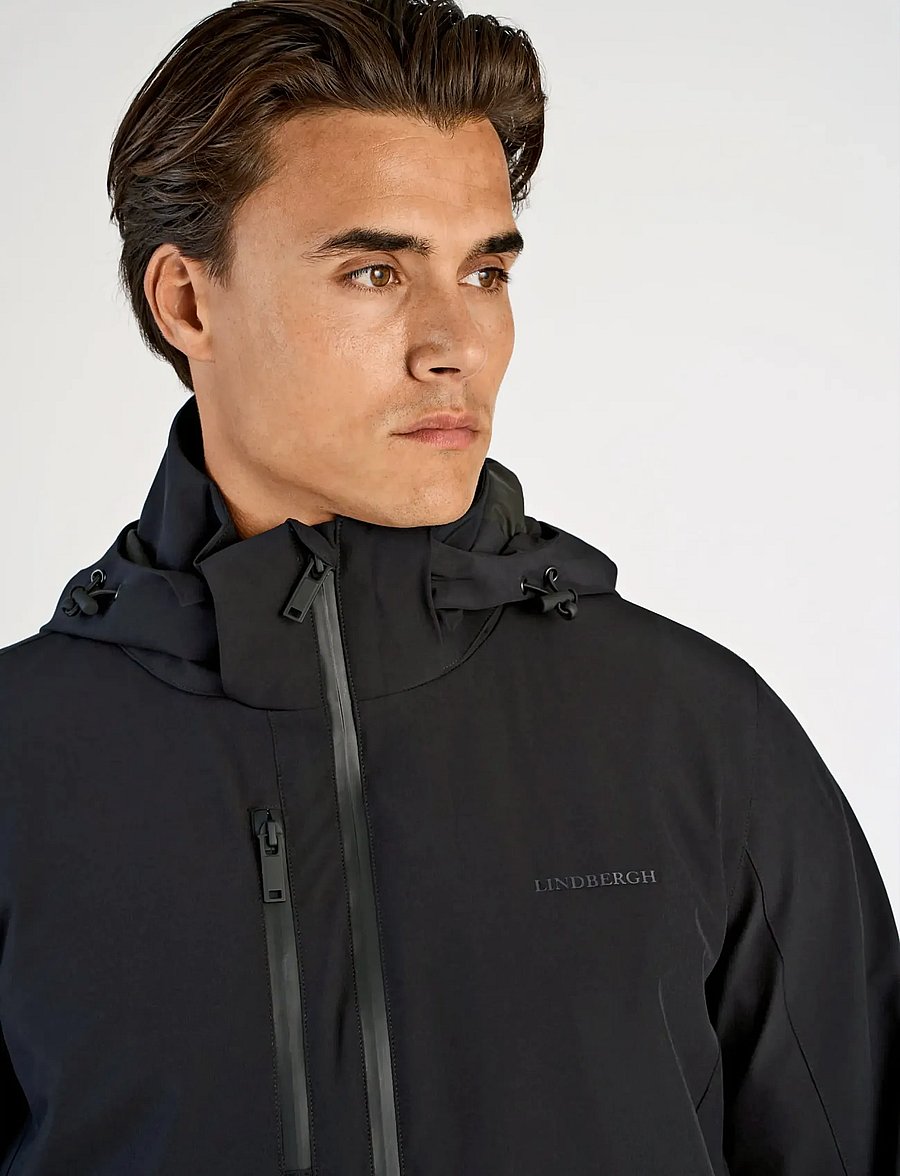 Lindbergh - Short parka jacket - navy - 5