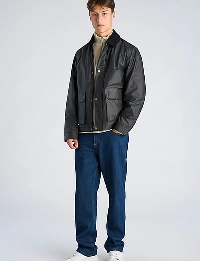 Field Jacket With Corduroy Collar - Vindjakker