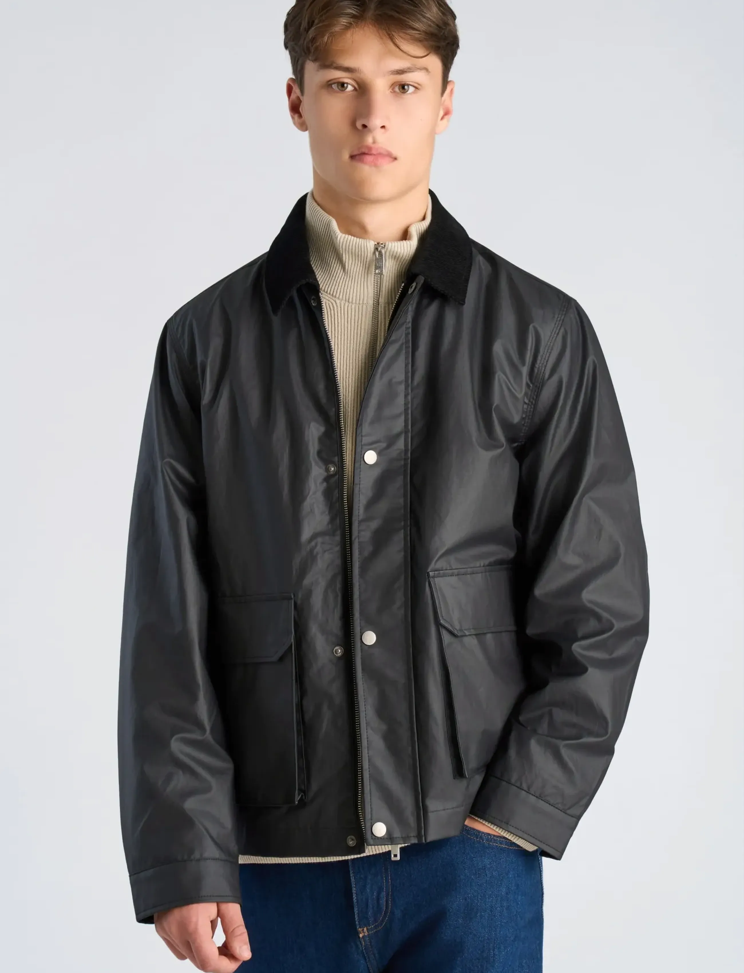 Field Jacket With Corduroy Collar 2