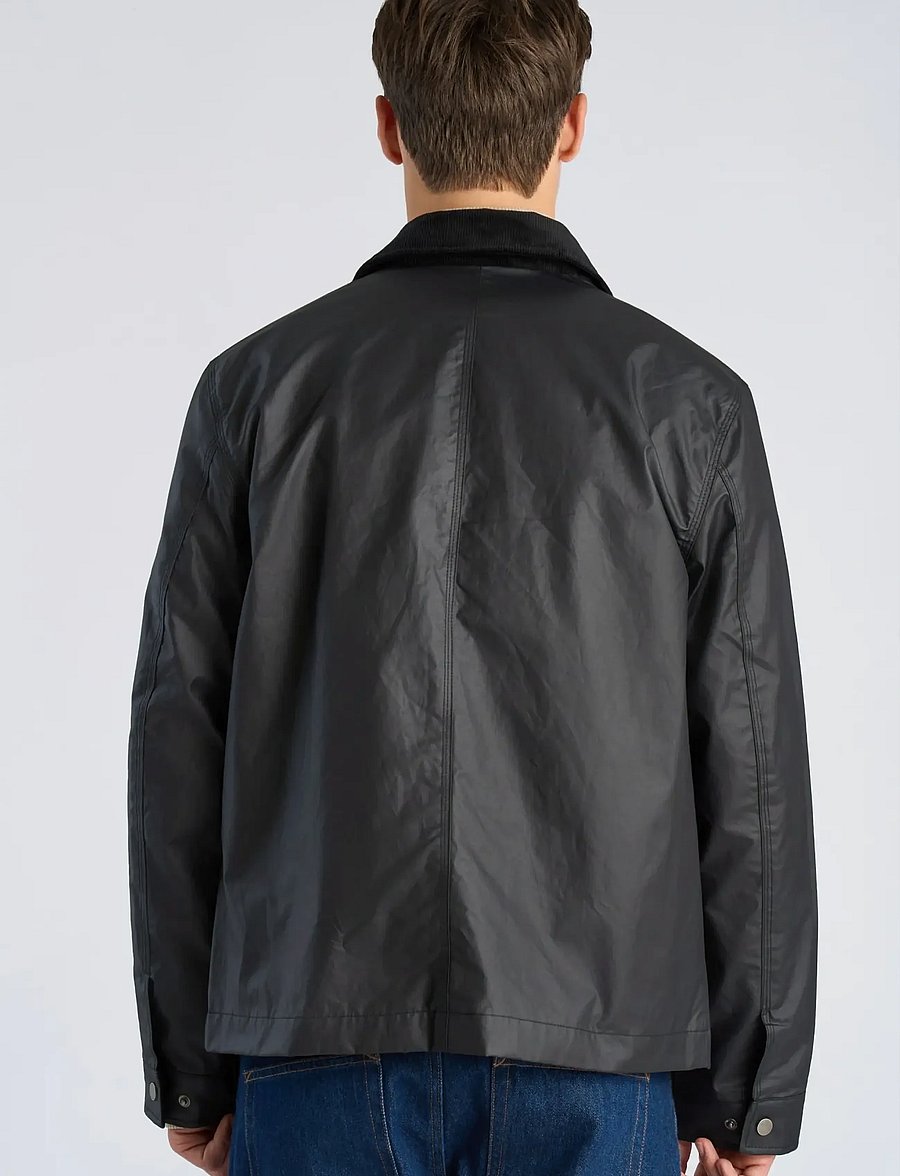 Lindbergh - Field jacket with corduroy collar - vestes de printemps - black - 4