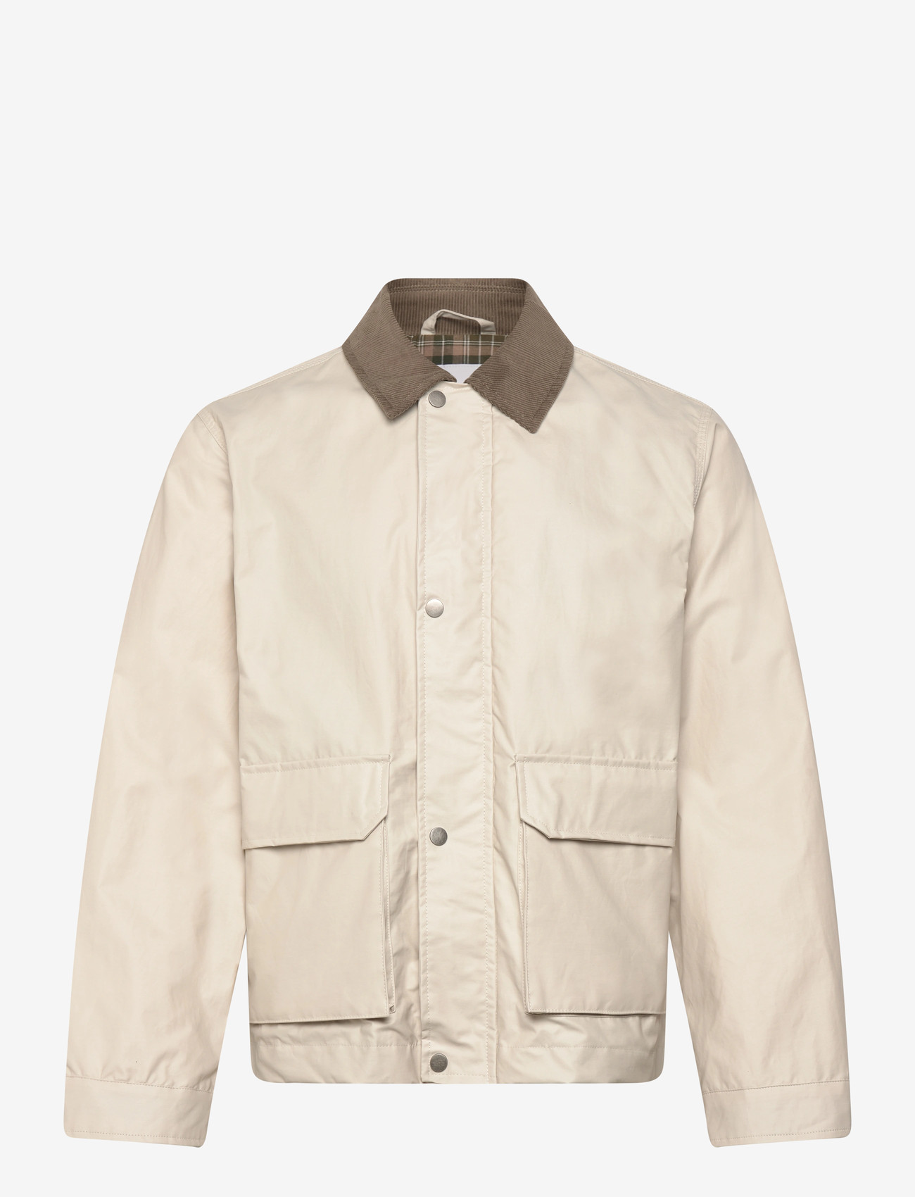 Lindbergh - Field jacket with corduroy collar - forårsjakker - lt stone grey - 1
