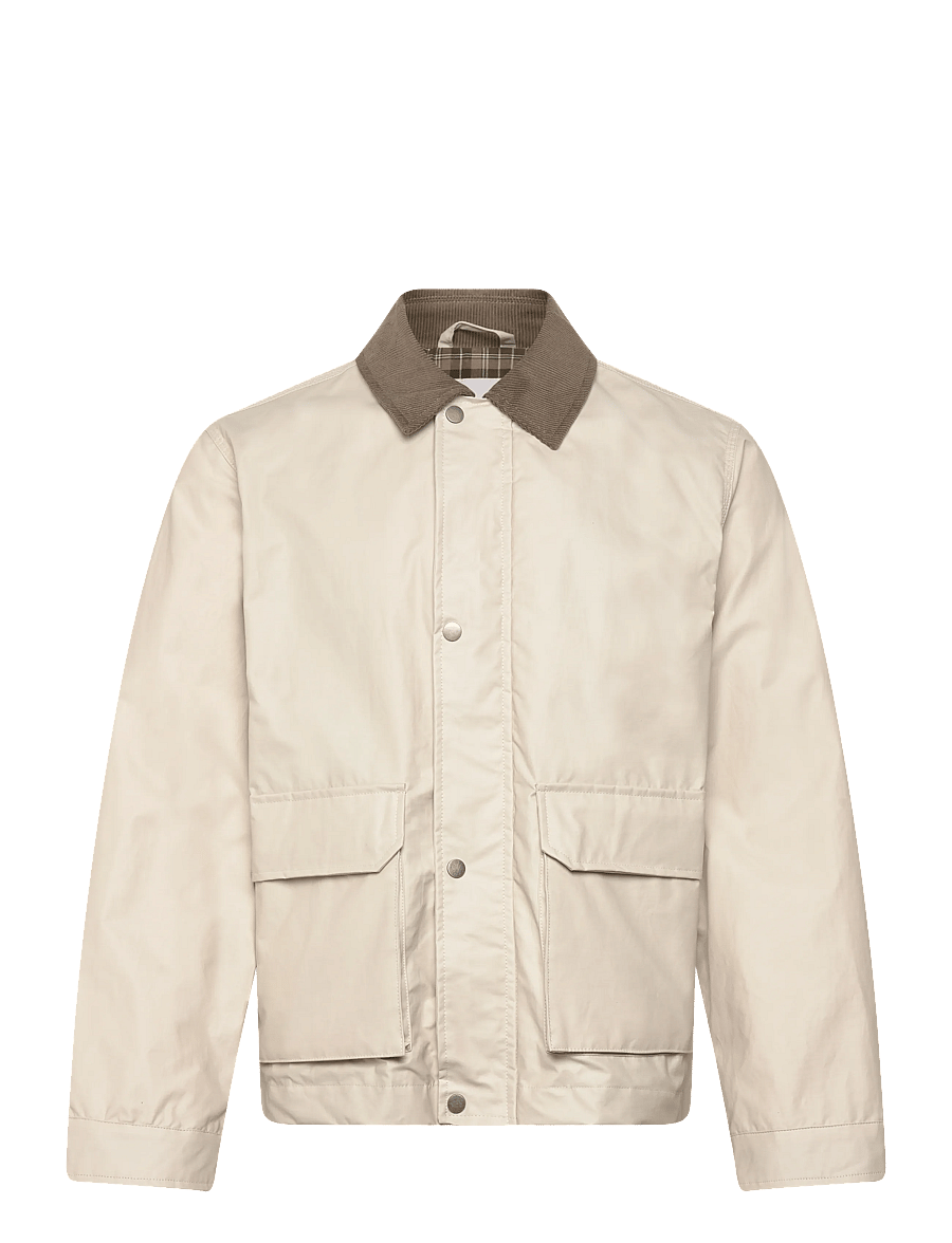 Lindbergh - Field jacket with corduroy collar - vestes de printemps - lt stone grey - 1