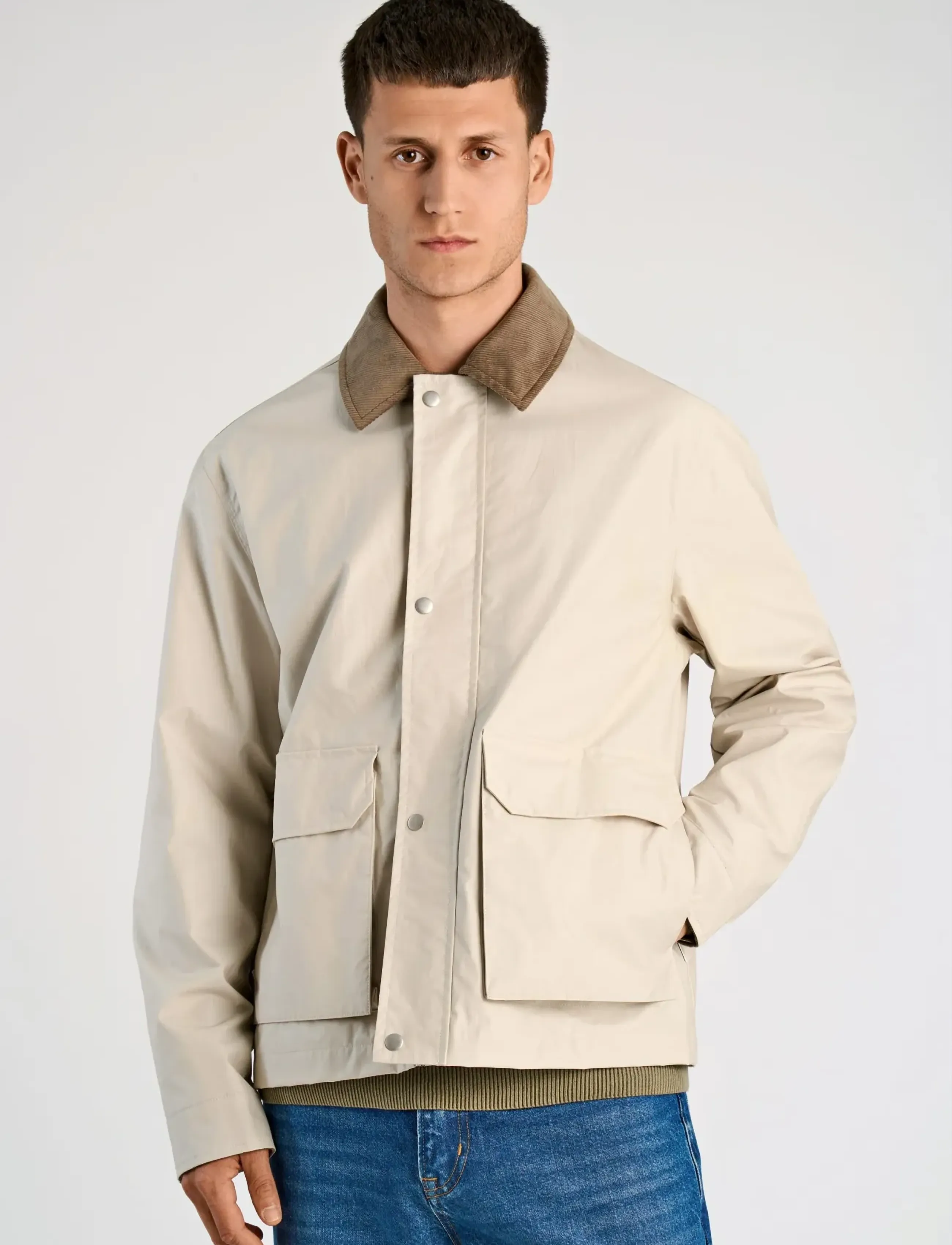 Field Jacket With Corduroy Collar 2