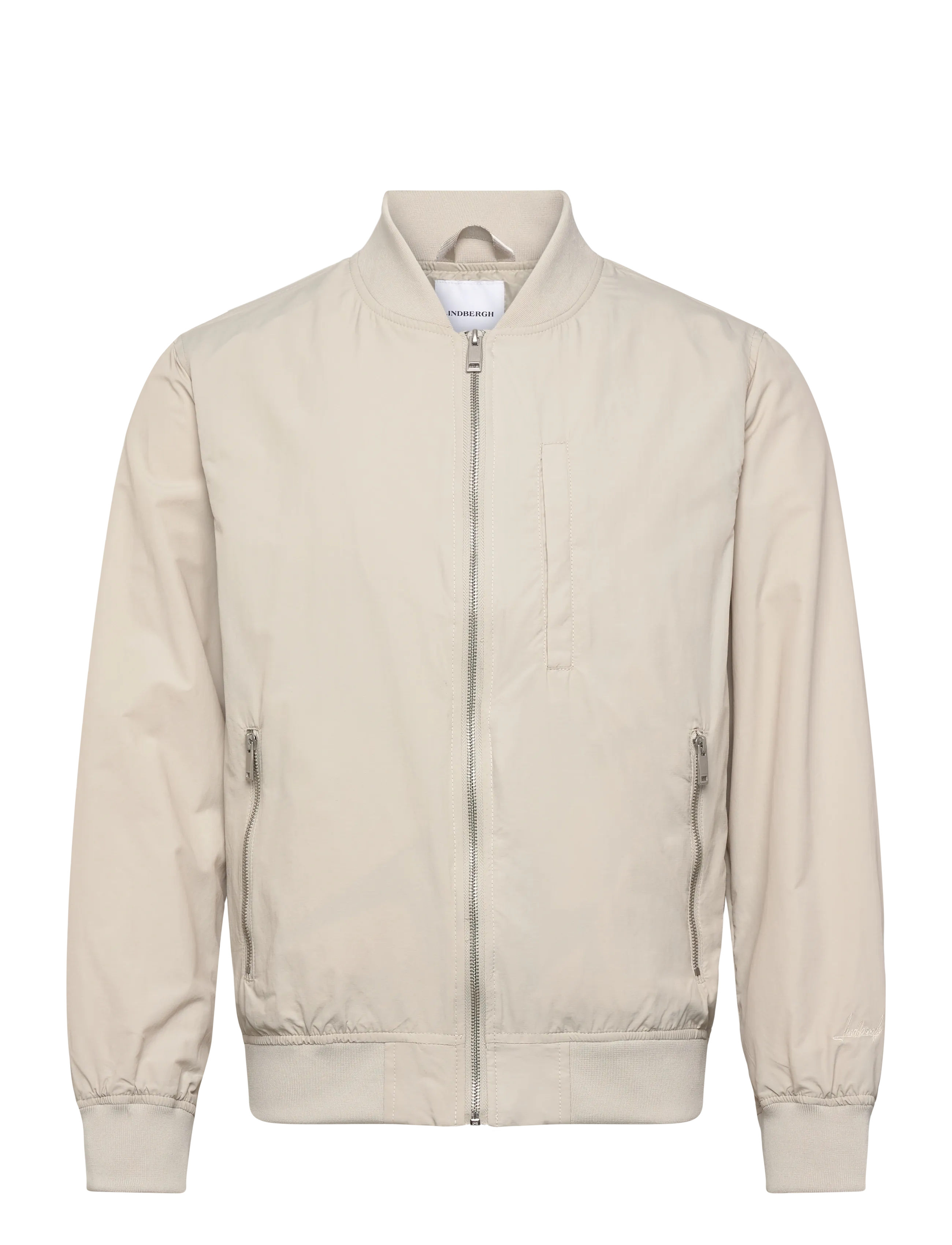 Lindbergh Bomber jacket - Lindbergh - LT STONE GREY / cream