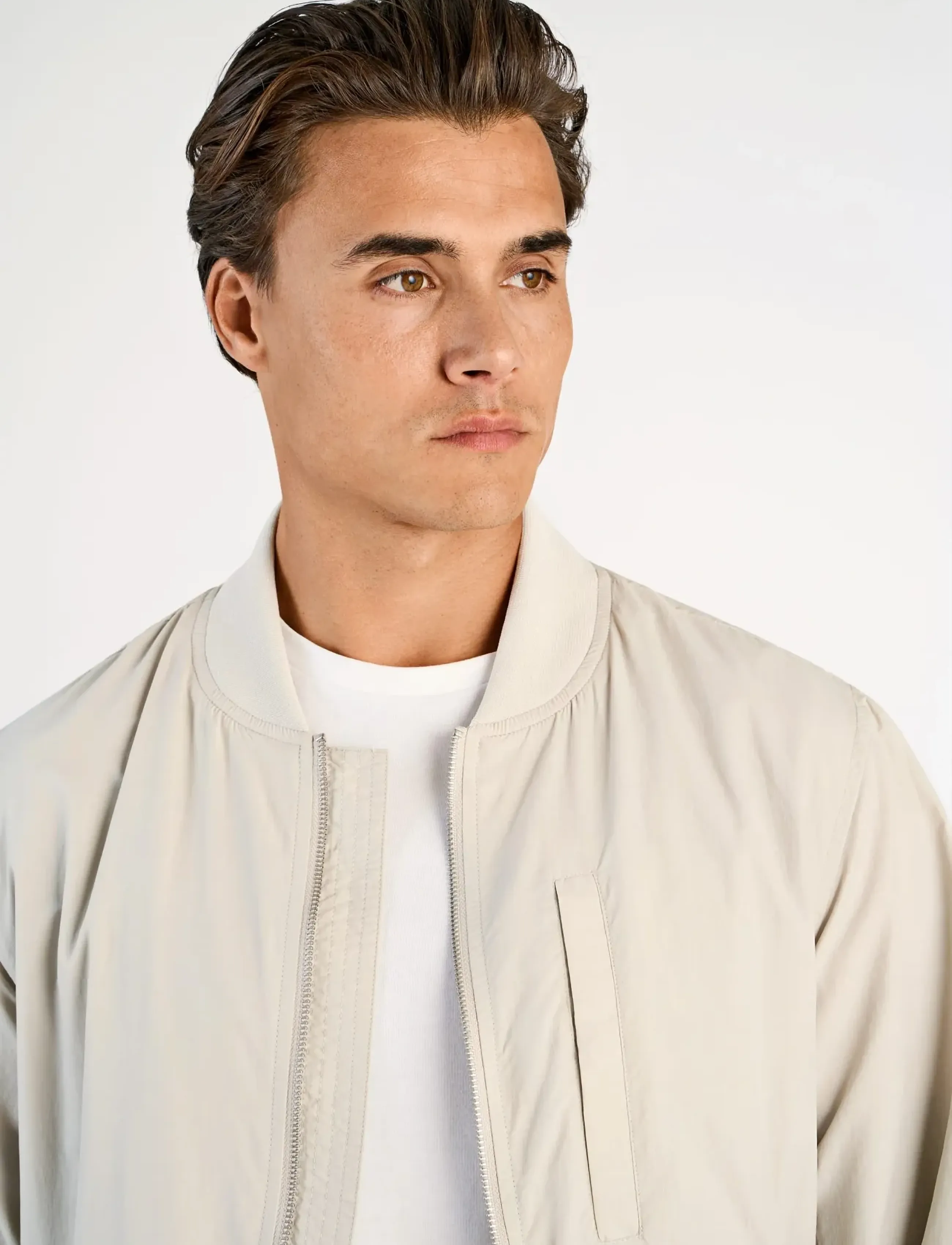 Lindbergh - Bomber jacket - vårjakker - lt stone grey - 5