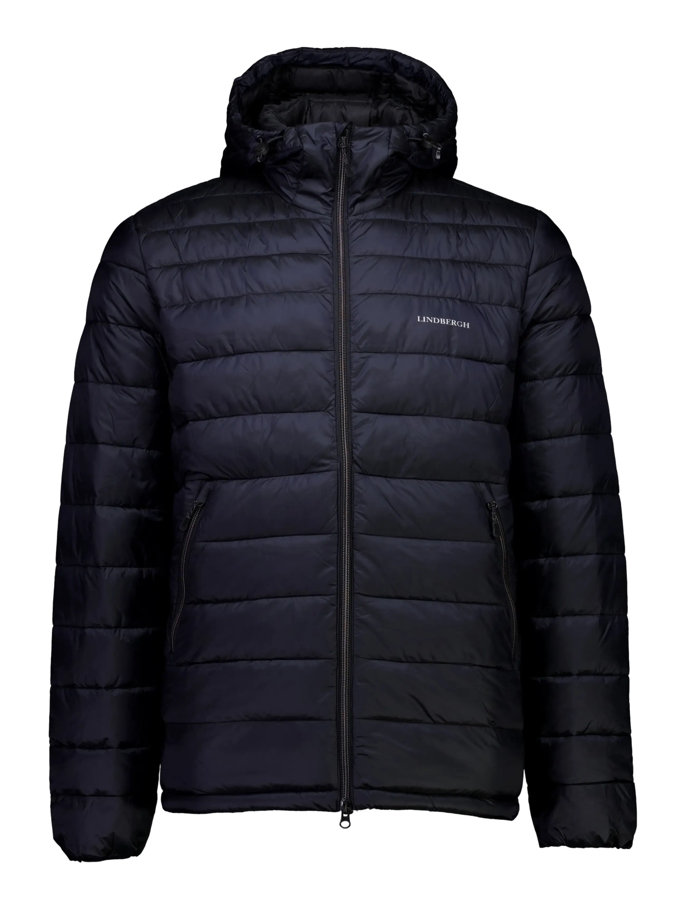 Lindbergh Light weight hooded puffer jacket - Outerwear - BLACK / black