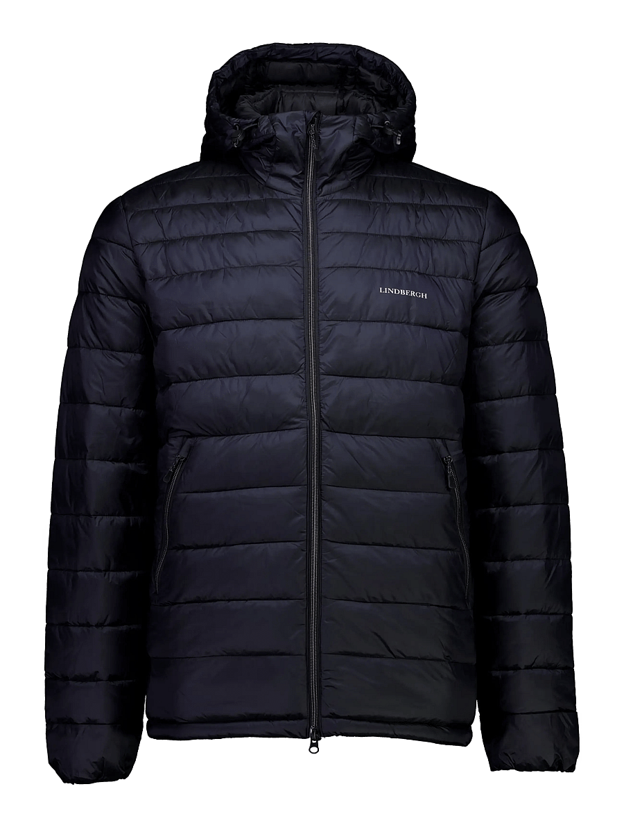 Lindbergh - Light weight hooded puffer jacket - fall jackets - black - 0