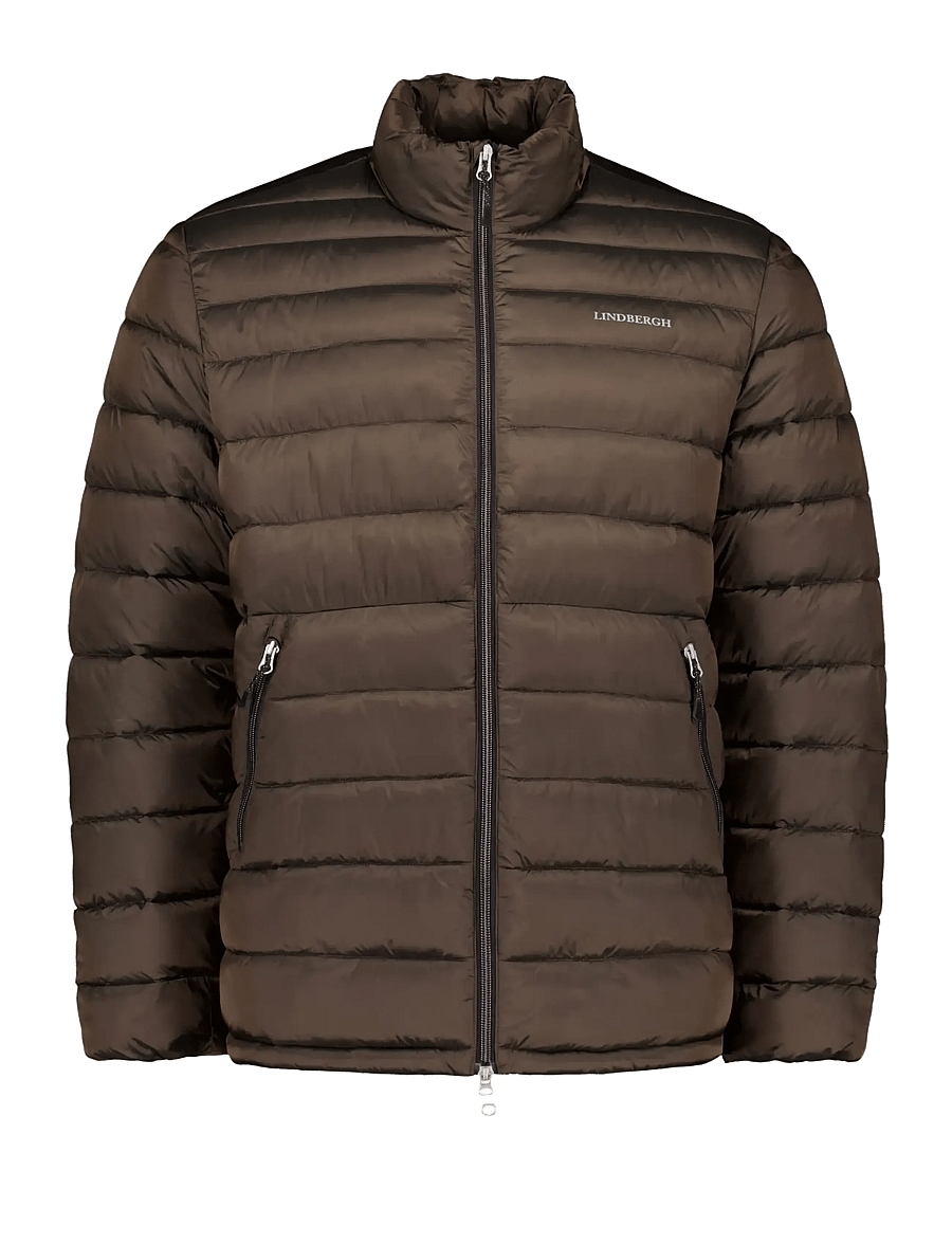 Lindbergh - Light weight puffer jacket - dunjackor - olive brown - 0