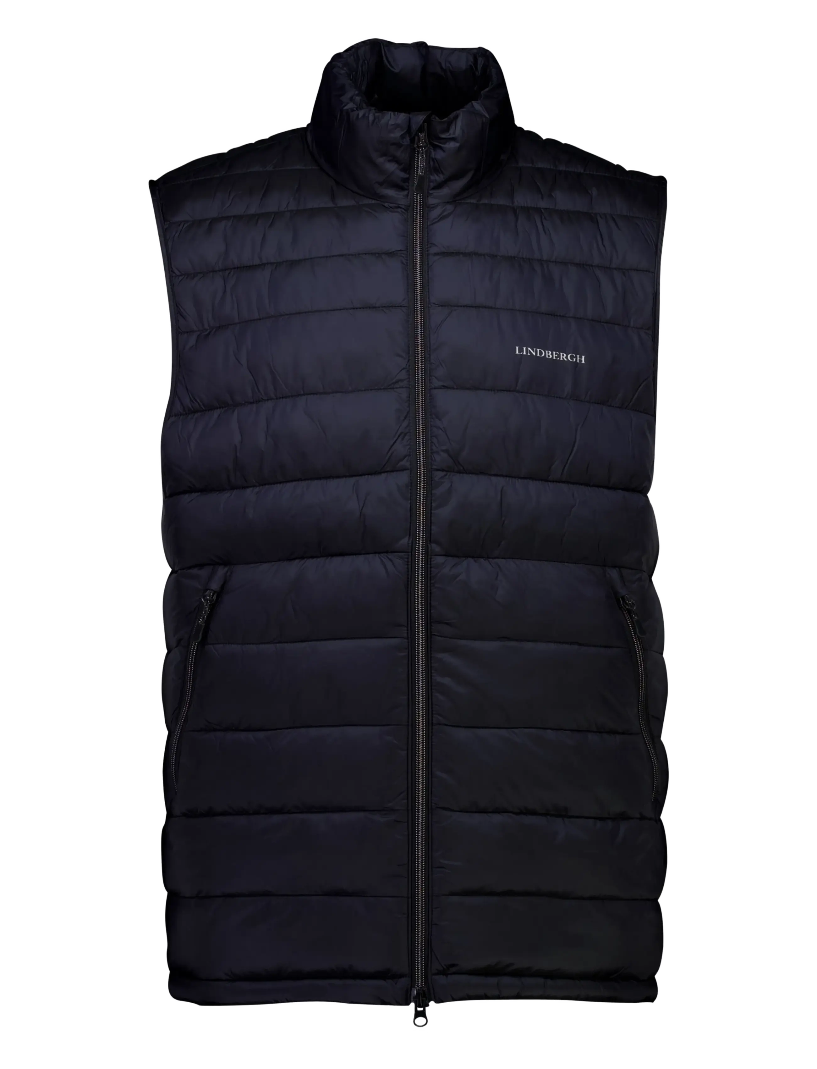 Lindbergh - Light weight puffer vest - black - 1