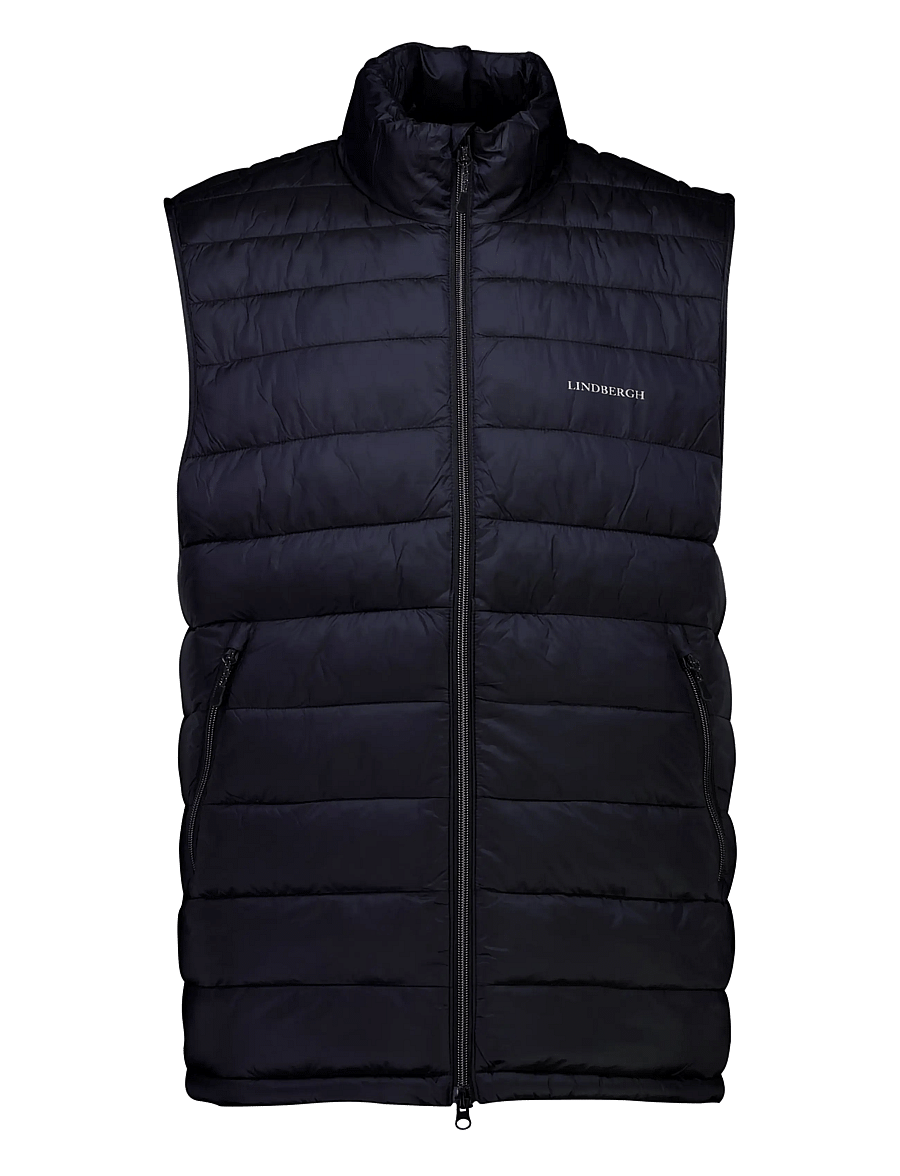 Lindbergh - Light weight puffer vest - black - 1