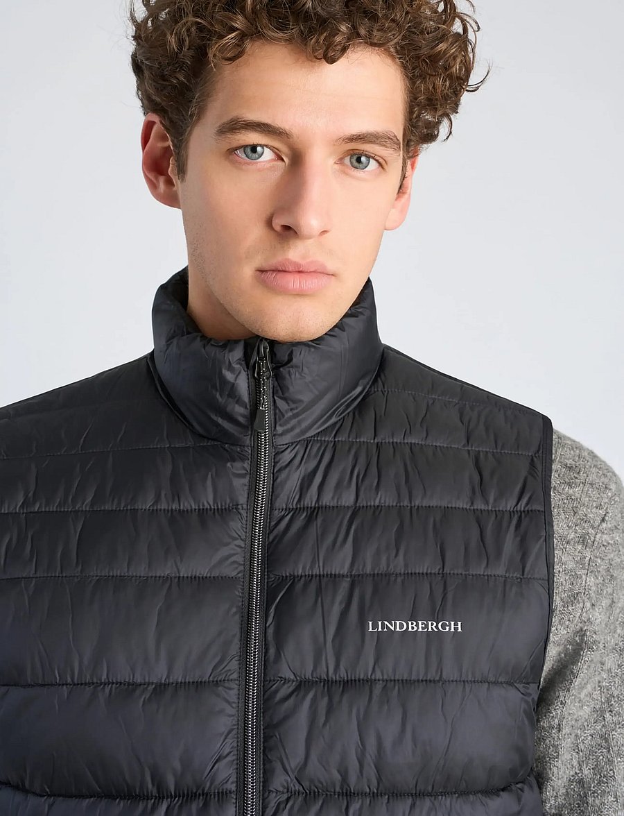 Lindbergh - Light weight puffer vest - black - 5
