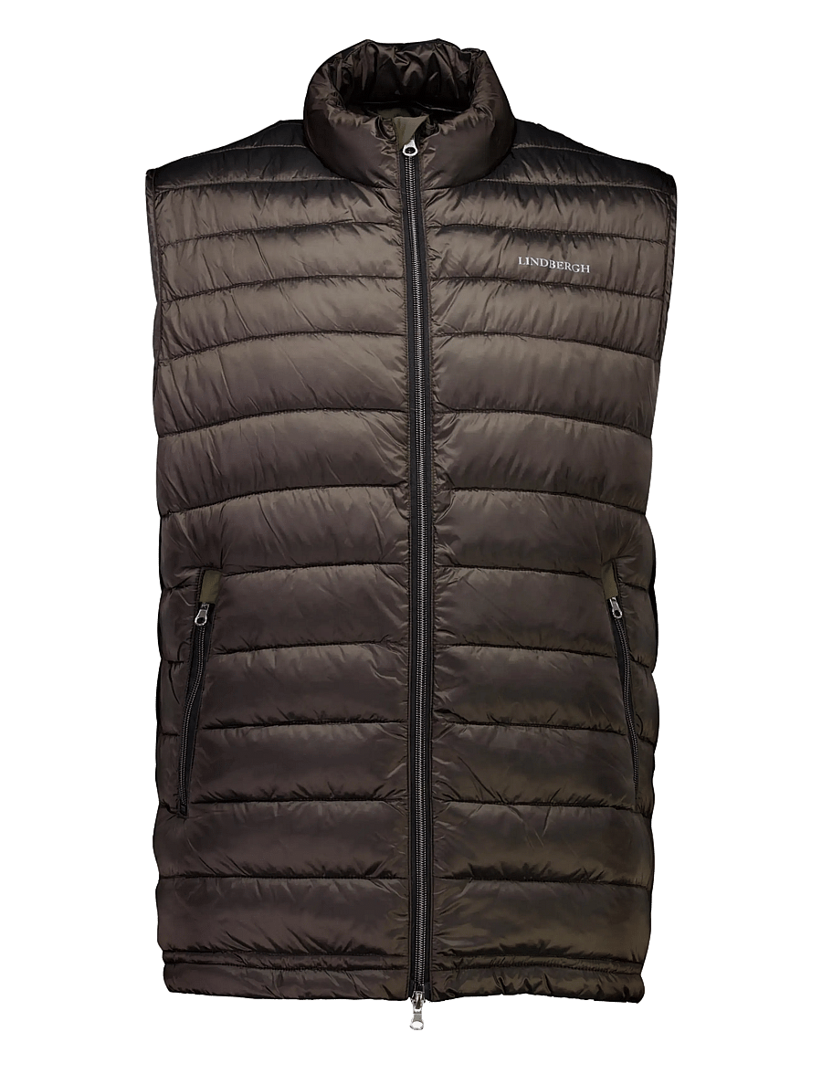 Lindbergh - Light weight puffer vest - westen - olive brown - 1